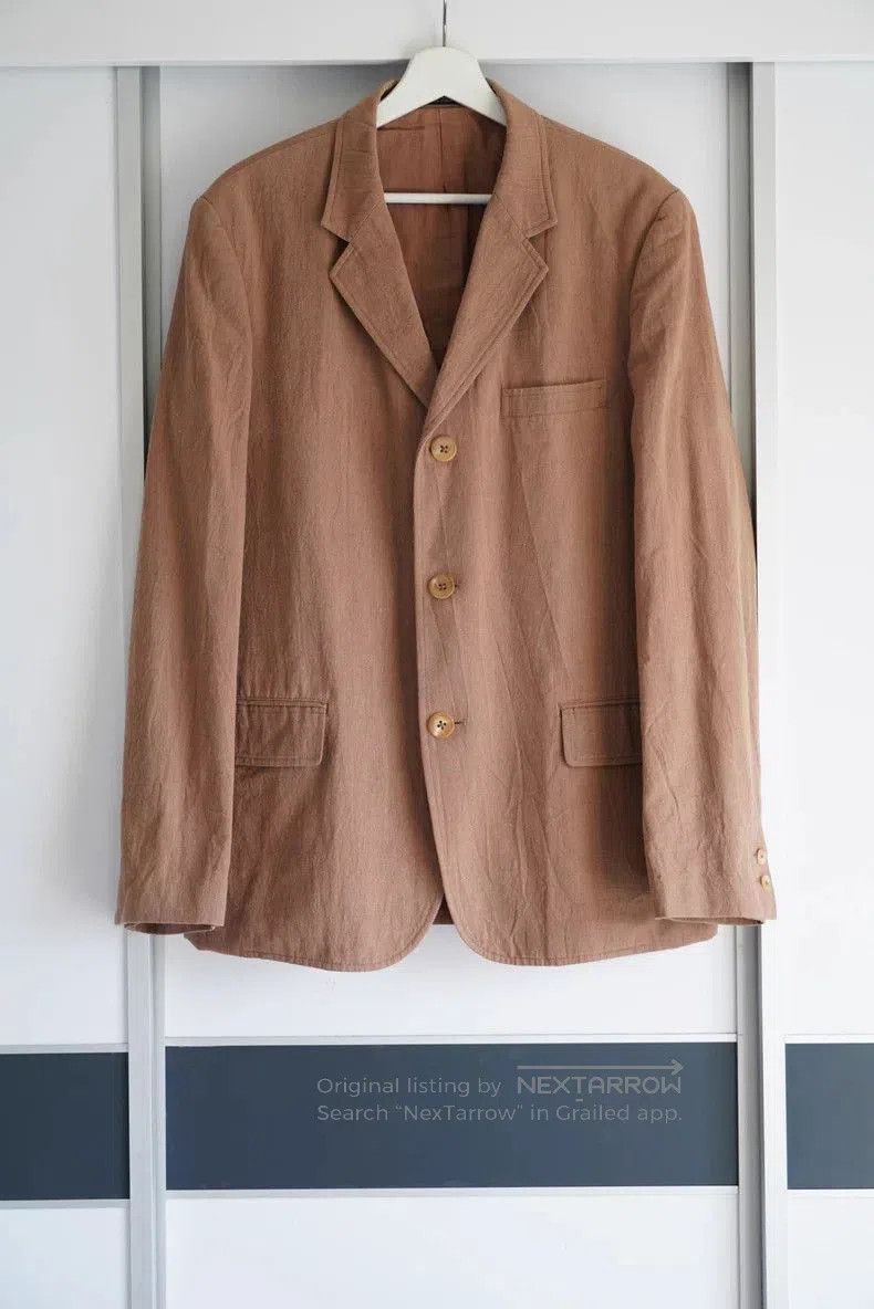 Yohji Yamamoto Yohji Yamamoto 01SS Persimmon Dyed Texture Suit. Size US S / EU 44-46 / 1 - 2 Thumbnail