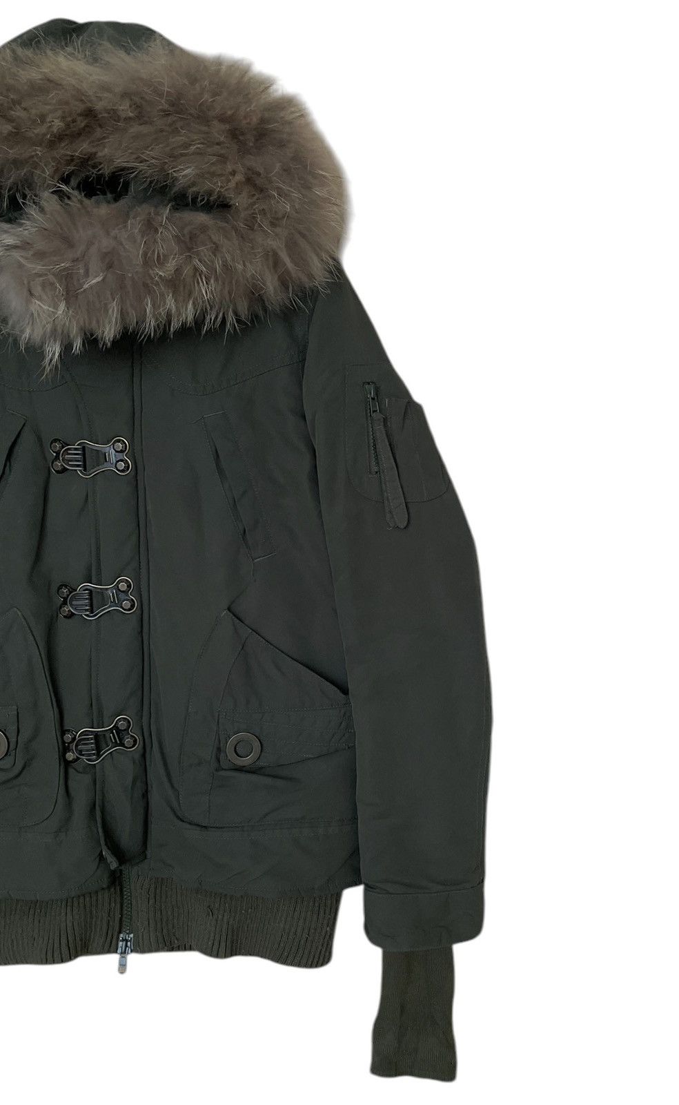 Le Grande Bleu (L.G.B.) Vintage Japanese Brand SLY Fur Jacket 1990s Size US M / EU 48-50 / 2 - 6 Thumbnail