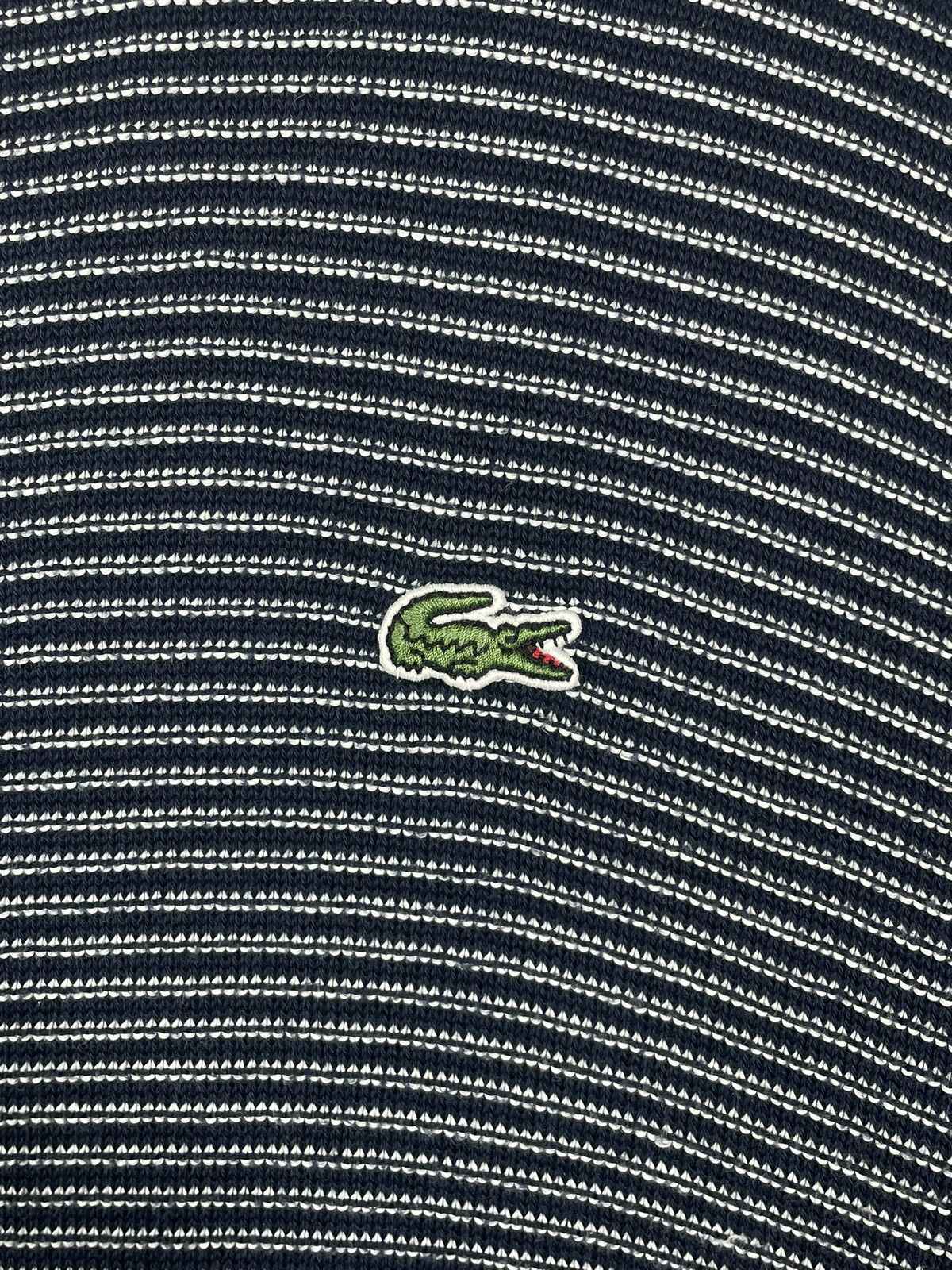 Lacoste × Vintage Lacoste retro y2k 00s Navy Striped jumper pull knitwear Size US L / EU 52-54 / 3 - 7 Thumbnail