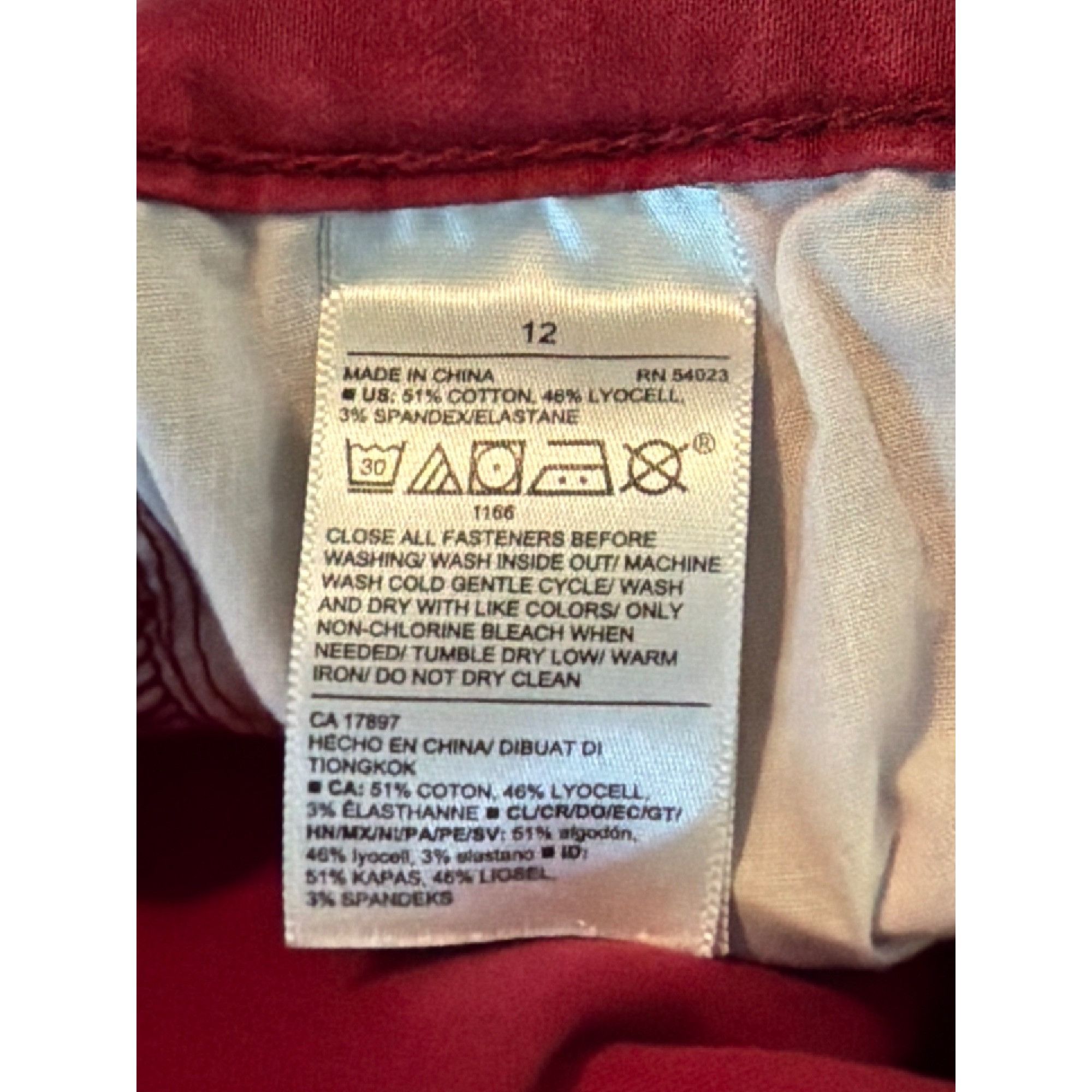 Old Navy Old Navy Rockstar High Rise Super Skinny Red Jeans Secret Sl Size 34" / US 12 / IT 48 - 6 Thumbnail