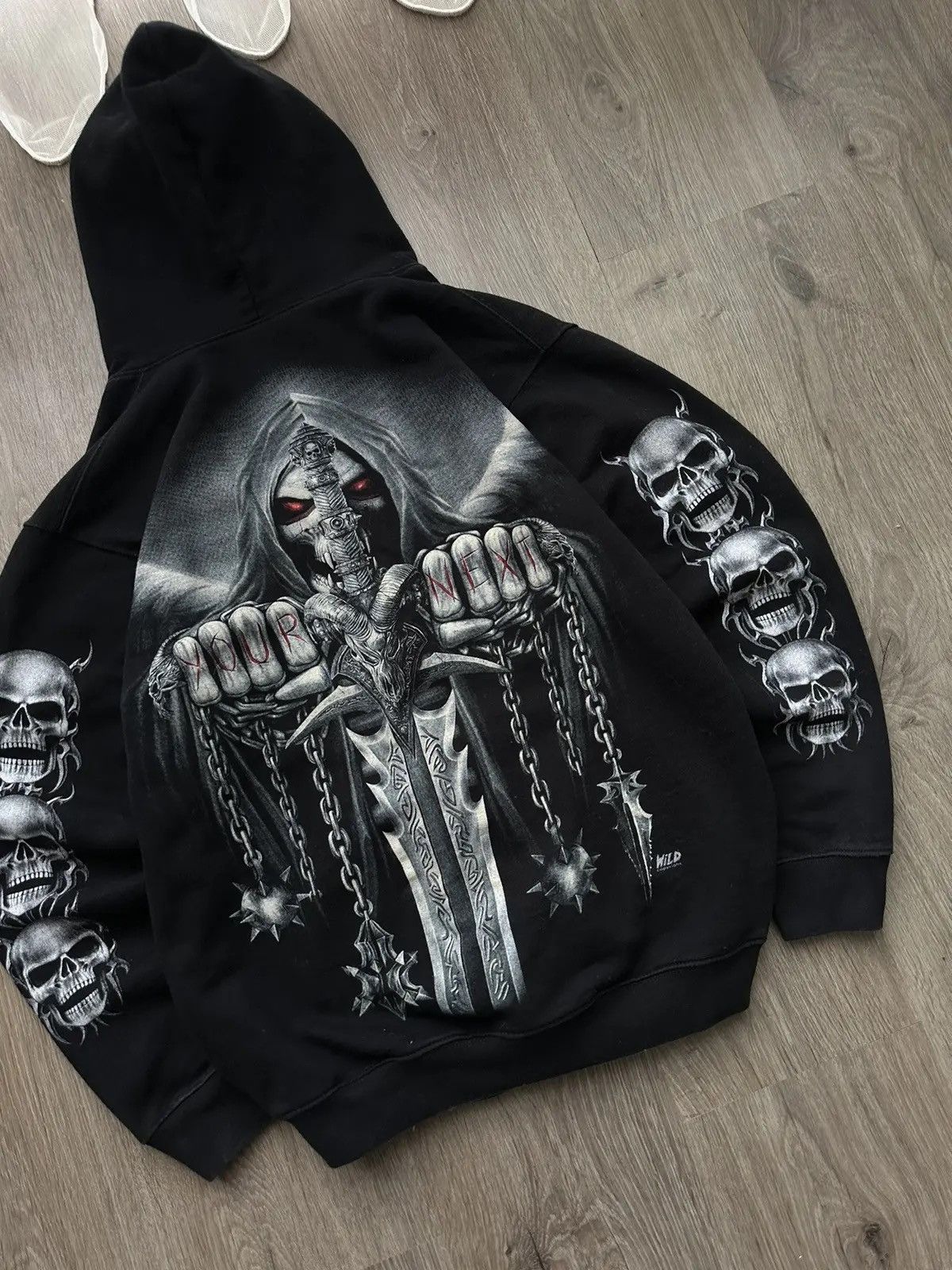 Christian Audigier × Ed Hardy × Vintage Vintage Ed Hardy Christian Audigier Style Hoodie Size US M / EU 48-50 / 2 - 6 Thumbnail