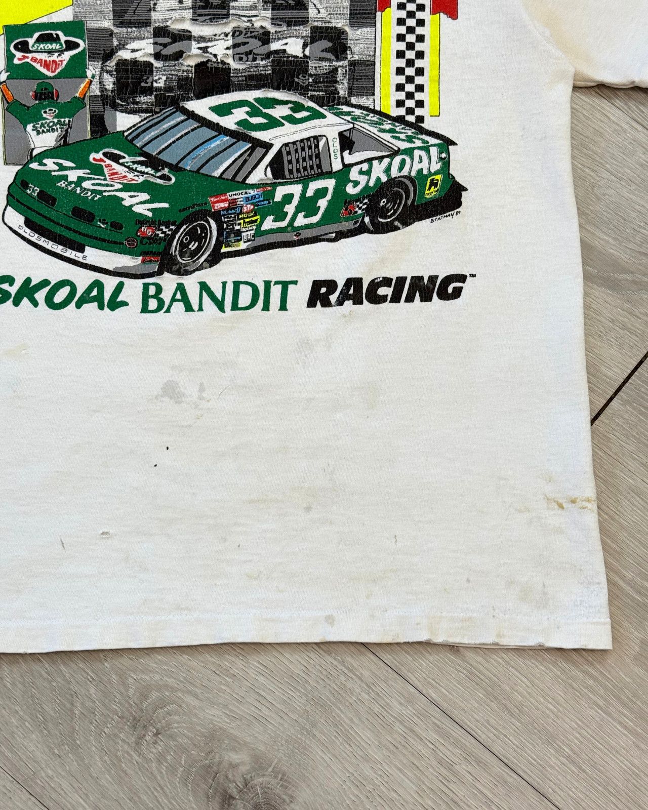 Vintage Vintage 1989 Harry Gant Skoal Bandit Racing T-Shirt - Small Size US S / EU 44-46 / 1 - 9 Thumbnail