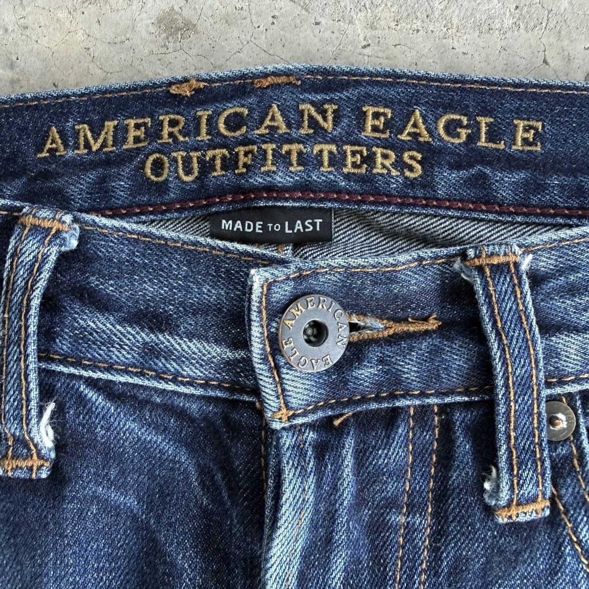 Japanese Brand W34x30 Vintage America Eagle Selvedge Denim Ripped Jean Pant Size US 33 - 7 Thumbnail