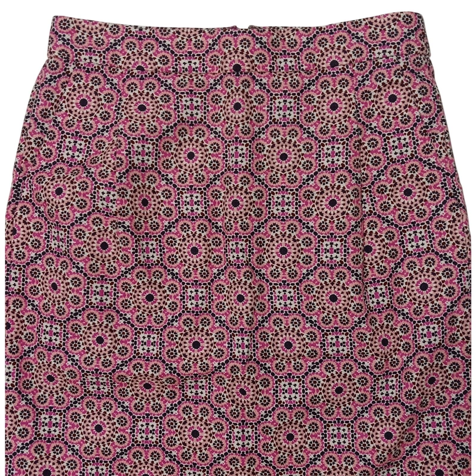 J.Crew Vintage J.Crew Mini Skirt 00 Lined Pleated Back Zip Floral Size 24" / US 00 / IT 34 - 2 Thumbnail