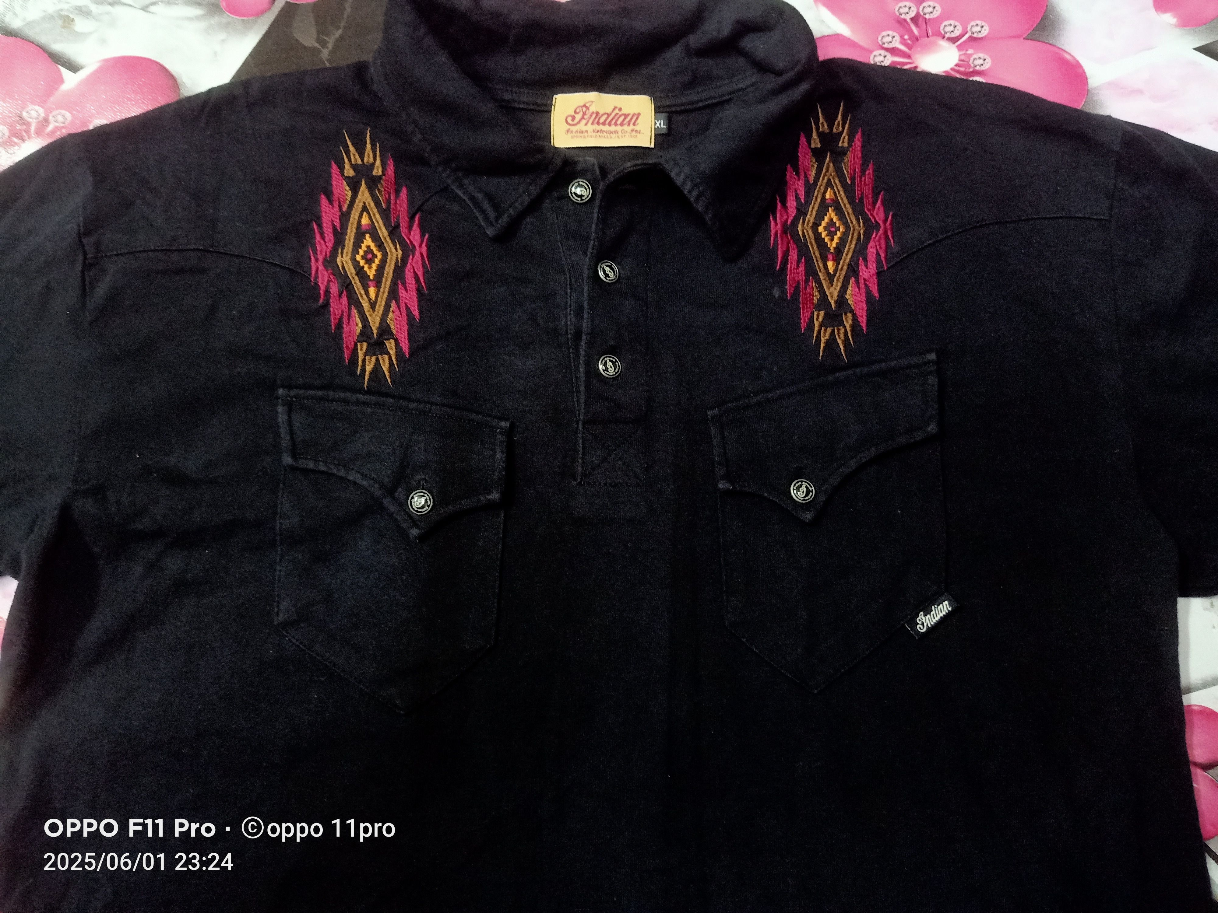 If Six Was Nine × Indian Motorcycle India Motorcyle Double Poket Polo Tee Shirt Size US XL / EU 56 / 4 - 4 Thumbnail
