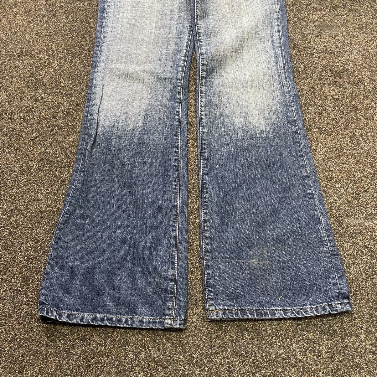Vintage Vintage Y2K Flared Jeans 90s Archive Baggy Wide Leg Grunge Size 32" / US 10 / IT 46 - 5 Thumbnail