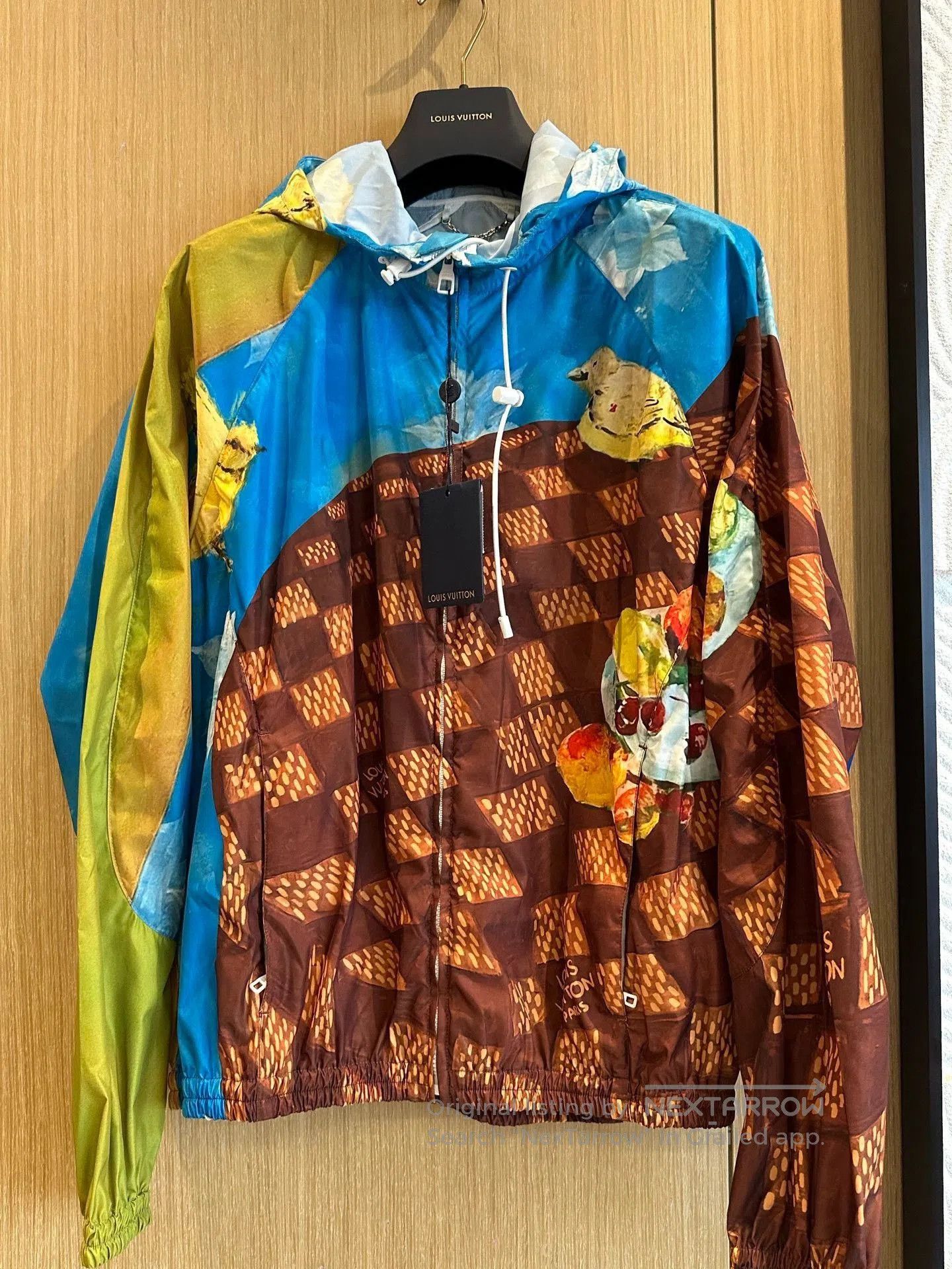 Louis Vuitton LV Brown Checkerboard Graffiti Hooded Jacket. Size US M / EU 48-50 / 2 - 1 Thumbnail