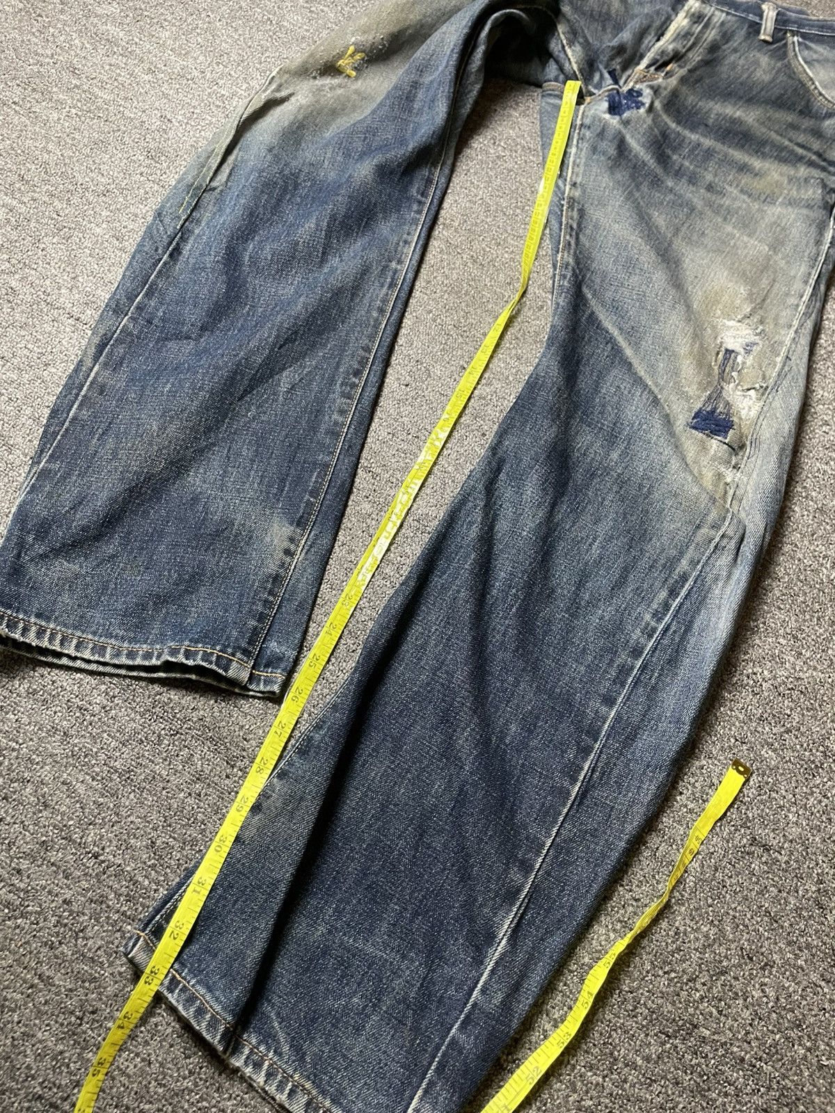 Edwin × Vintage EDWIN x E.Function Distressed Denim Jeans (93) Size US 31 - 8 Thumbnail