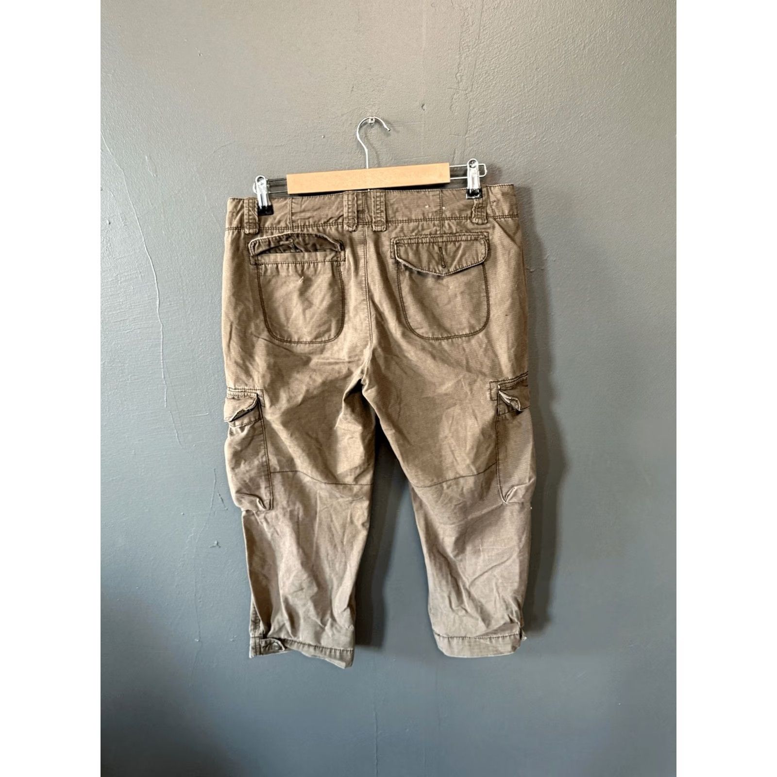 Polo Ralph Lauren Polo Ralph Lauren Y2K Womens Brown Cropped Capri Pants 8 Cargo Cropped Cropped Pants Brown Womens 8 Capris Size 30" / US 8 / IT 44 - 2 Thumbnail