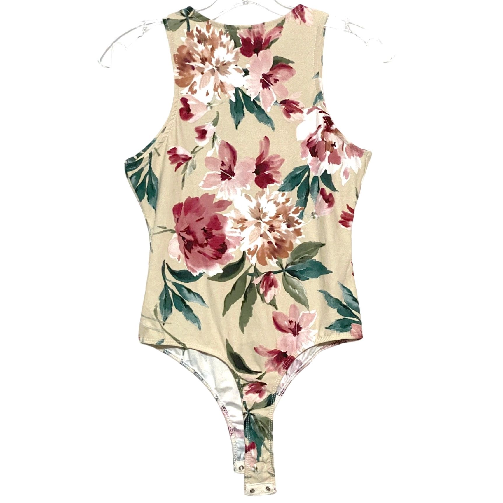 Vintage Just Polly Floral One Piece Bodysuit Sleeveless M Feminine Boho Fairy Whimsical Flo­­ral Bodysuit Bohemian Nature Floral 90s? Size M / US 6-8 / IT 42-44 - 5 Thumbnail