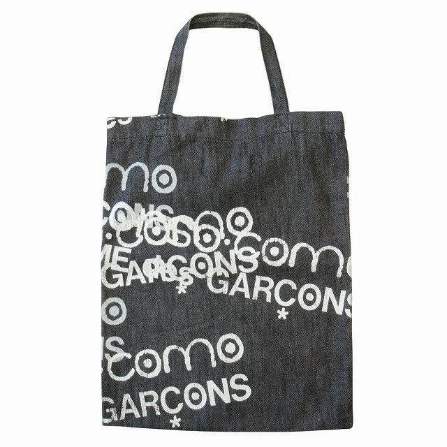 Comme des Garcons Tote Bag denim Painted logo Black Size ONE SIZE - 2 Thumbnail