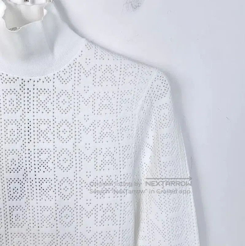 FENDI White Women's Knitted Sweater Medium .