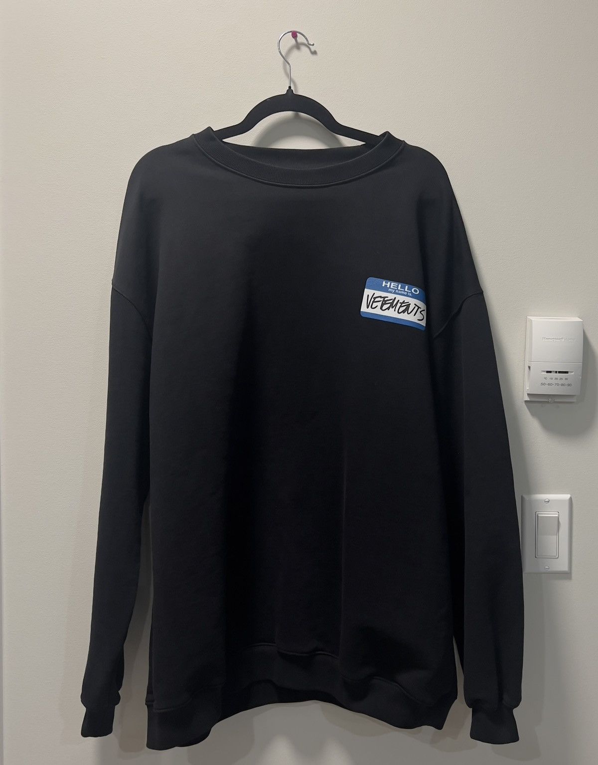 Vetements 'My Name Is' Black Long Sleeve