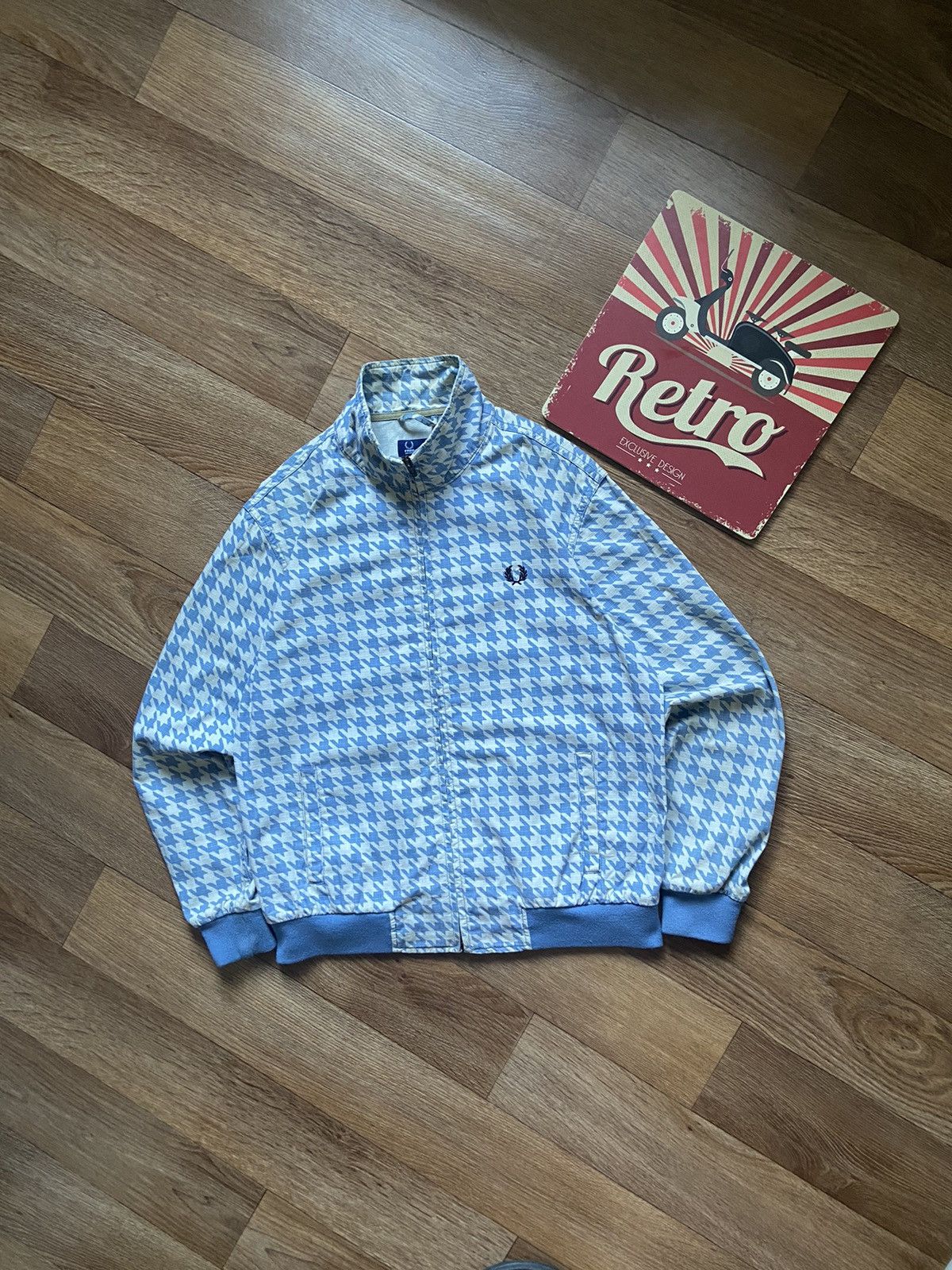 Fred Perry Vintage Fred Perry Checked Pattern Bomber Jacket Size US M / EU 48-50 / 2 - 2 Thumbnail