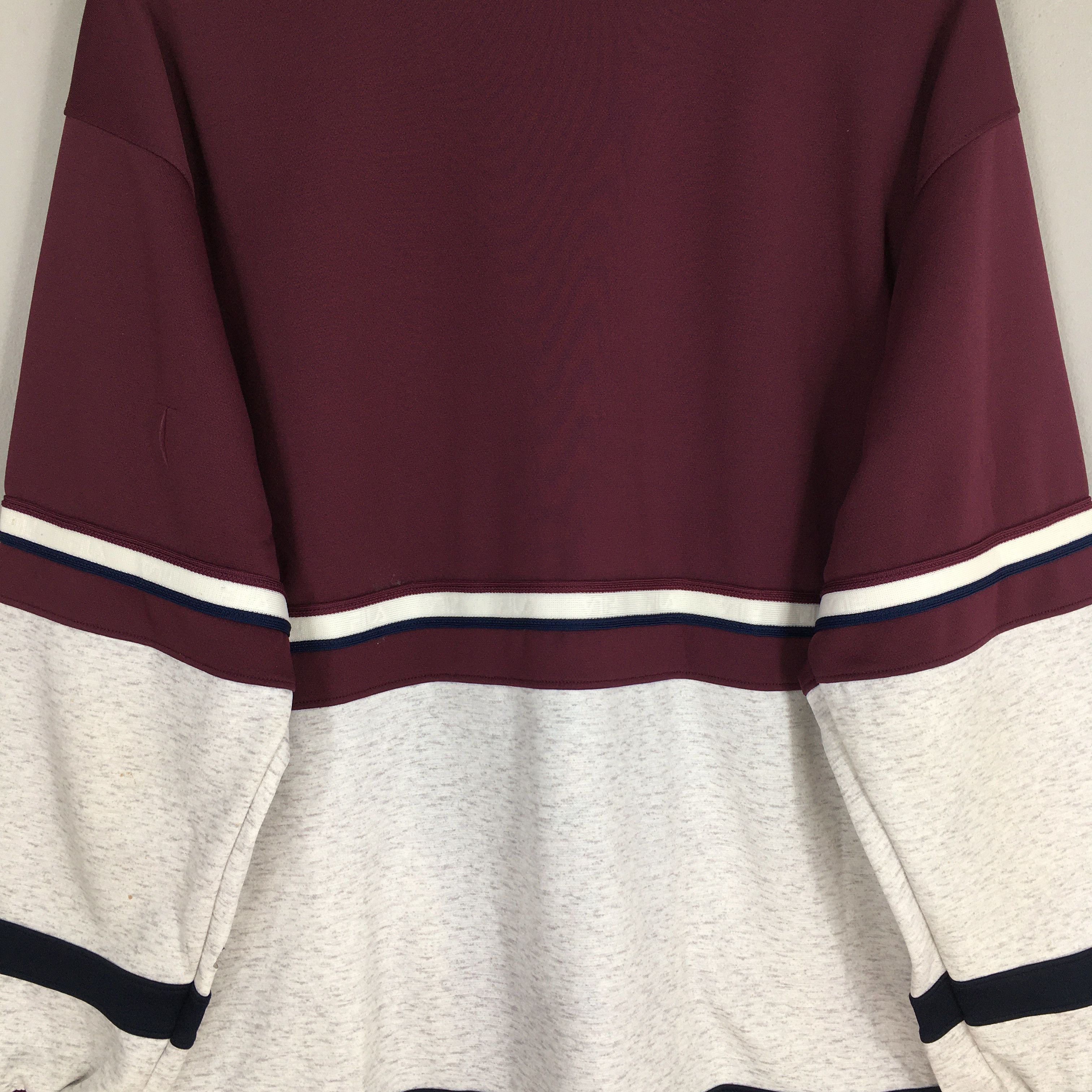 Fila Vintage 90's Fila Sports Burgundy Windbreaker Jacket Large Size US L / EU 52-54 / 3 - 12 Thumbnail