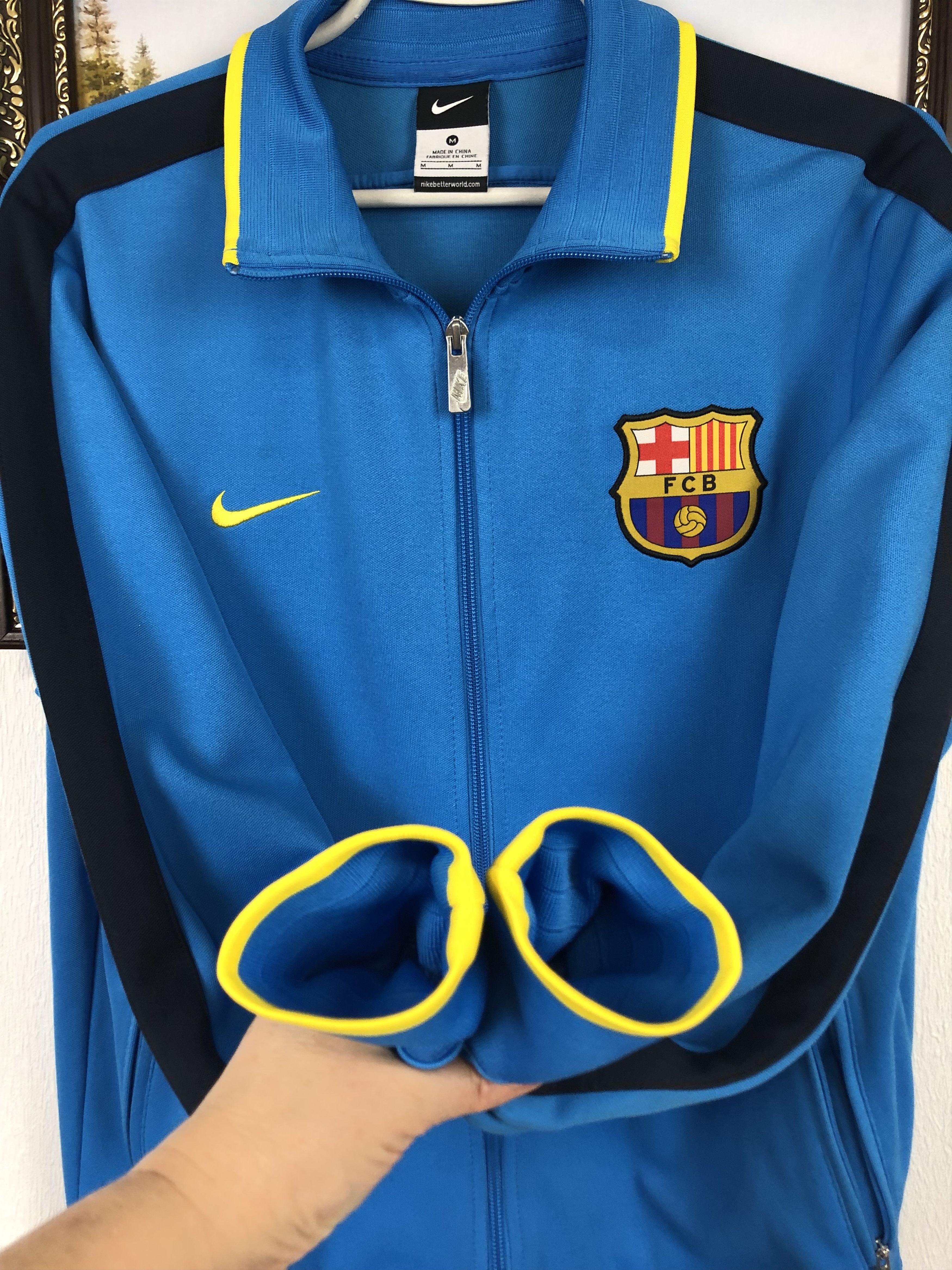 Nike Vintage Nike Barcelona Football Jacket Soccer Track Top Zip Size US M / EU 48-50 / 2 - 6 Thumbnail