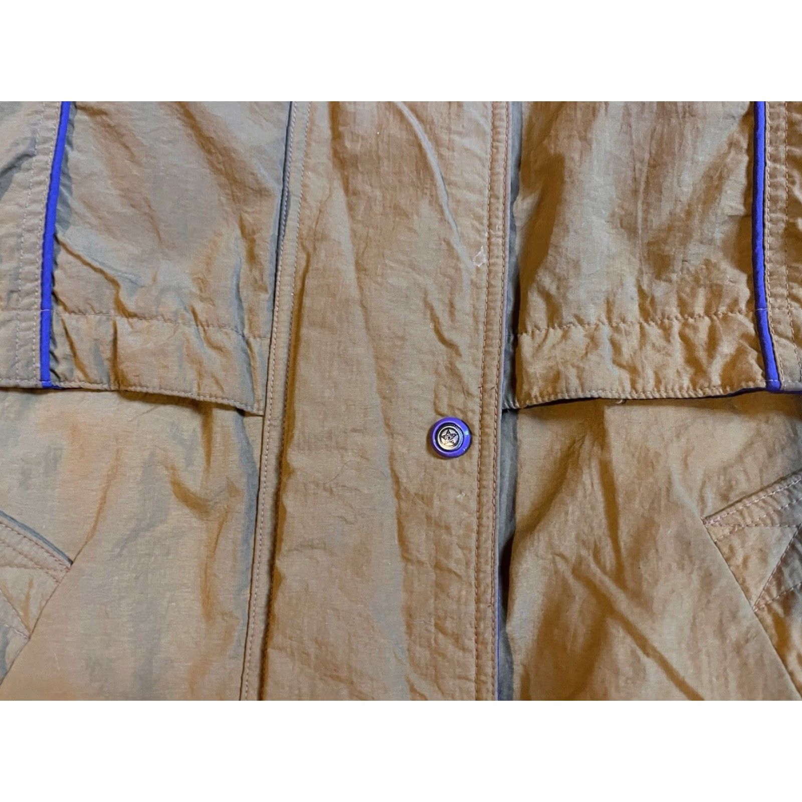 Vintage VINTAGE Cyclone Winter Club D’Hiver Long Ski Jacket Women’s 14 Gold 90s Size XL / US 12-14 / IT 48-50 - 4 Thumbnail
