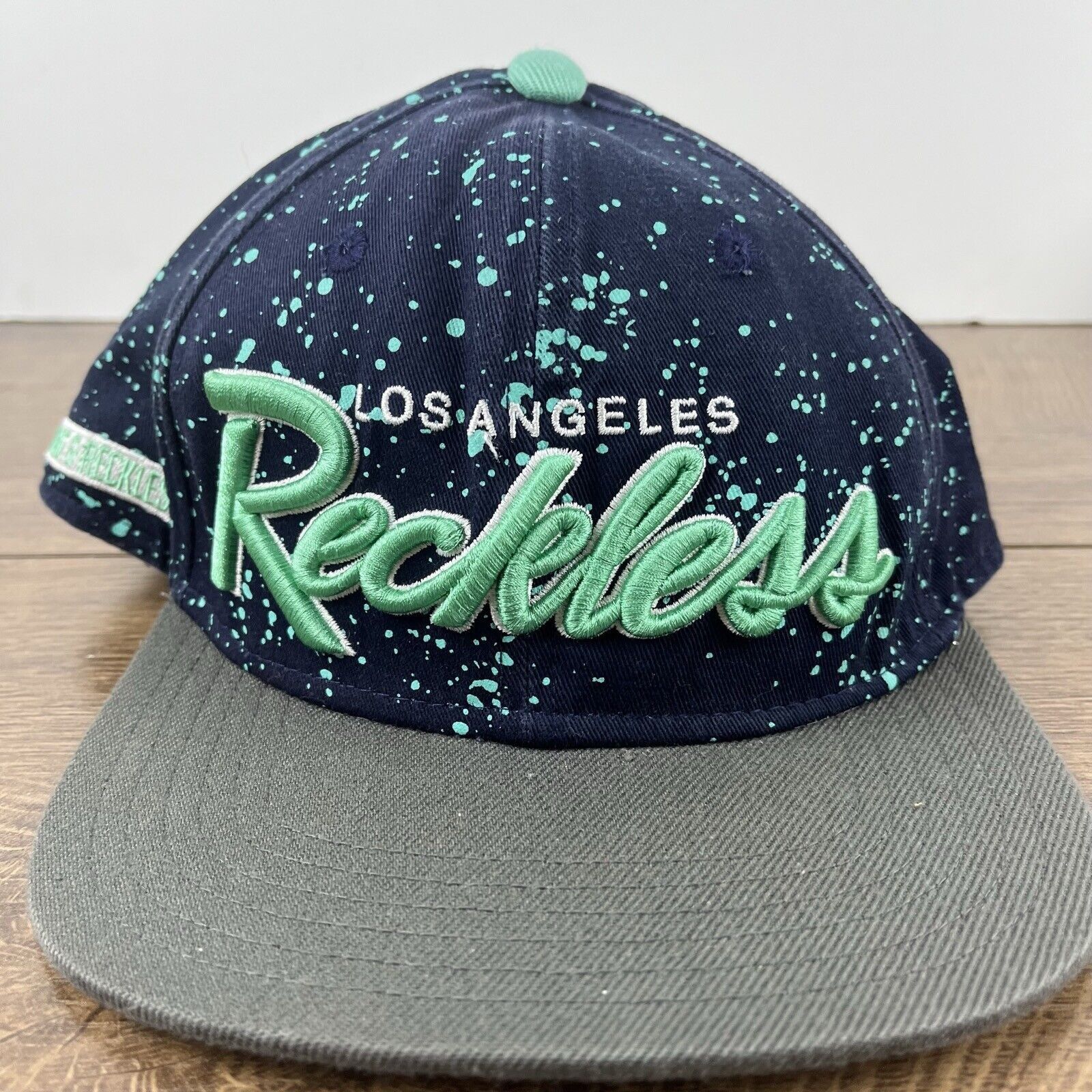 Other Los Angeles Reckless Hat LA Snapback Hat Blue Adjustable Hat Size ONE SIZE - 6 Thumbnail