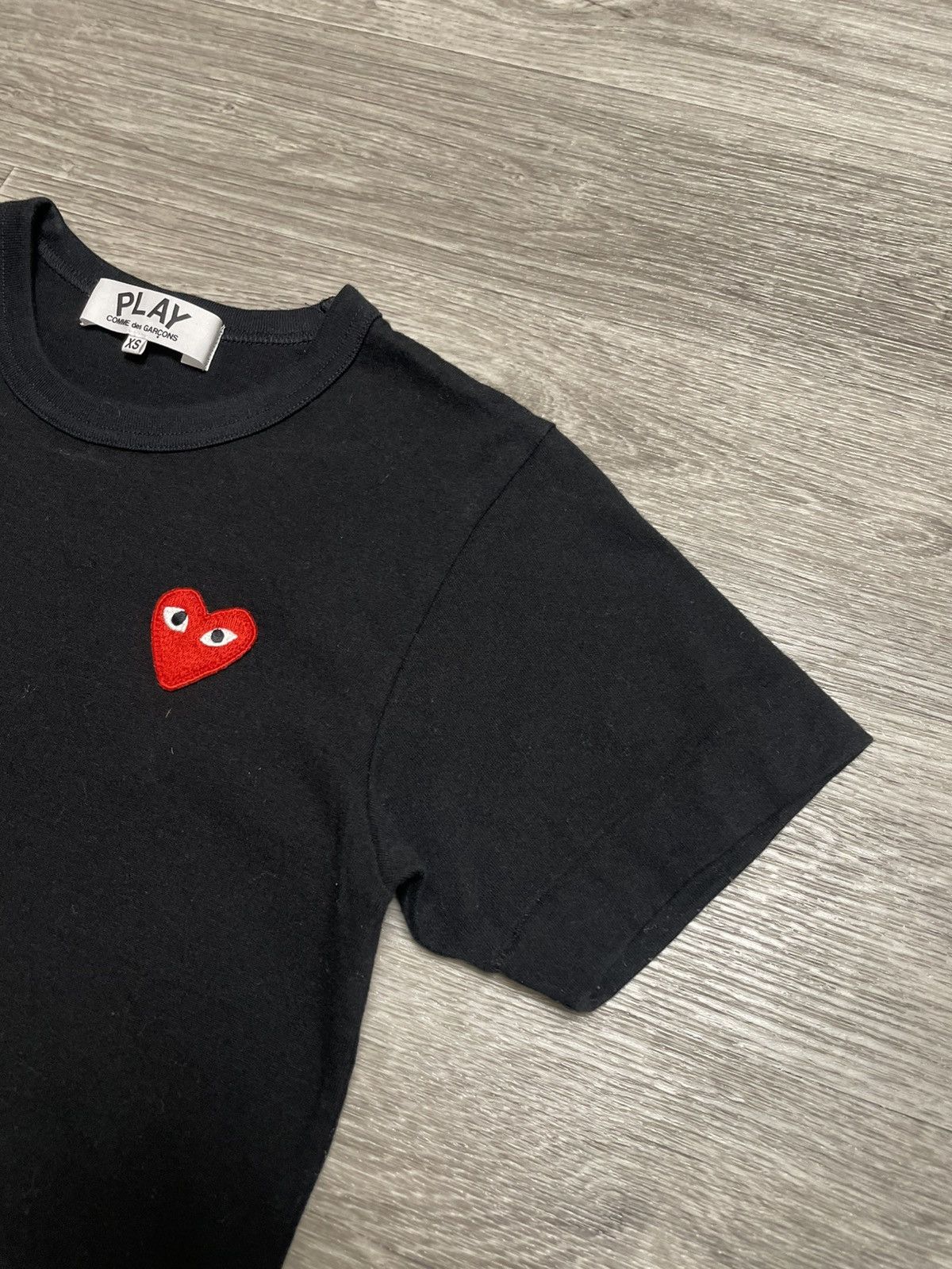 Comme des Garcons Comme Des Garsons Play Heart Logo Black T-Shirt Y2K Size XS / US 0-2 / IT 36-38 - 5 Thumbnail
