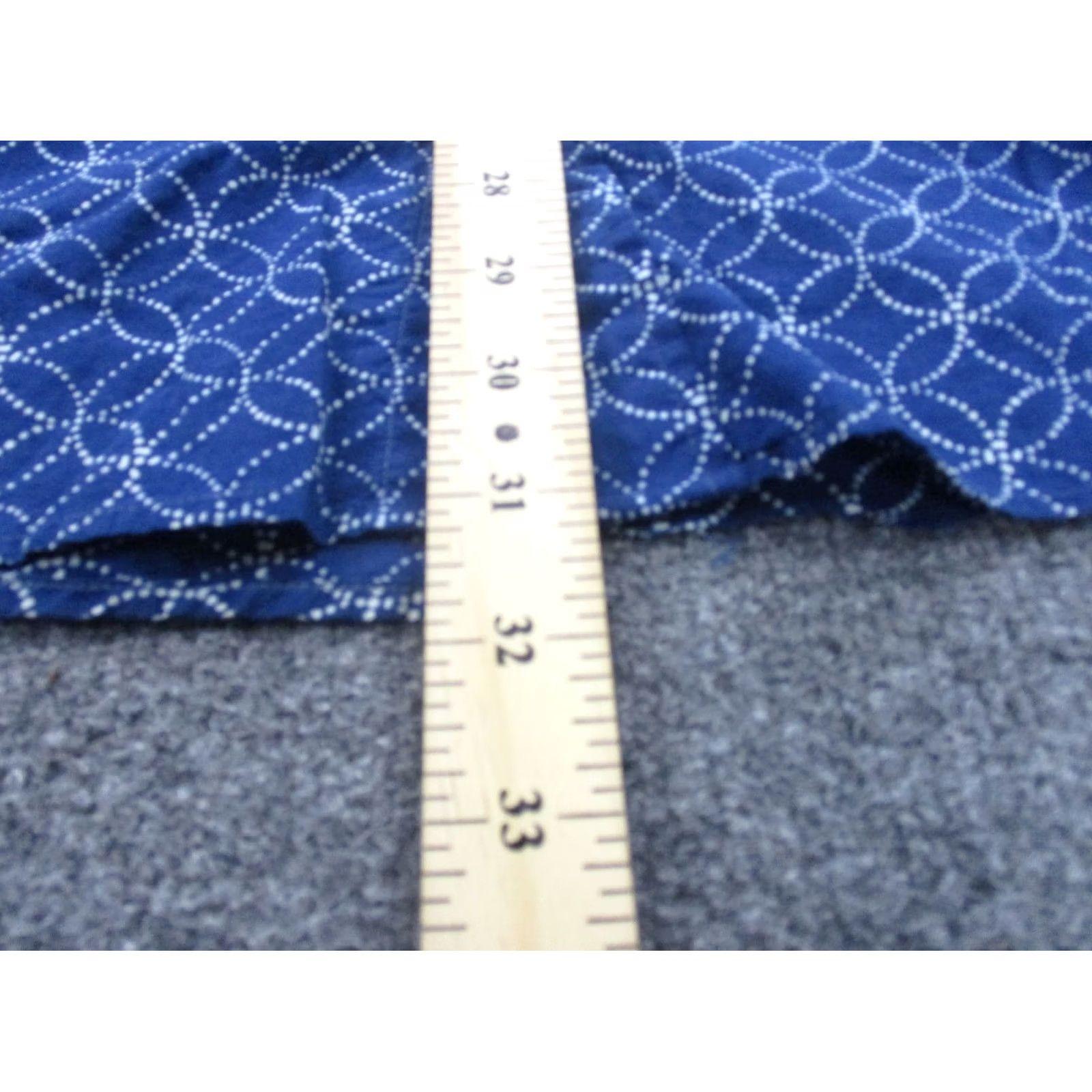 Faherty Faherty Shirt Mens M Button-Up Blue Geometric Lightweight Cotton Short Sleeve Collared Beach Vacation Outdoor Casual Mens Size US M / EU 48-50 / 2 - 4 Thumbnail