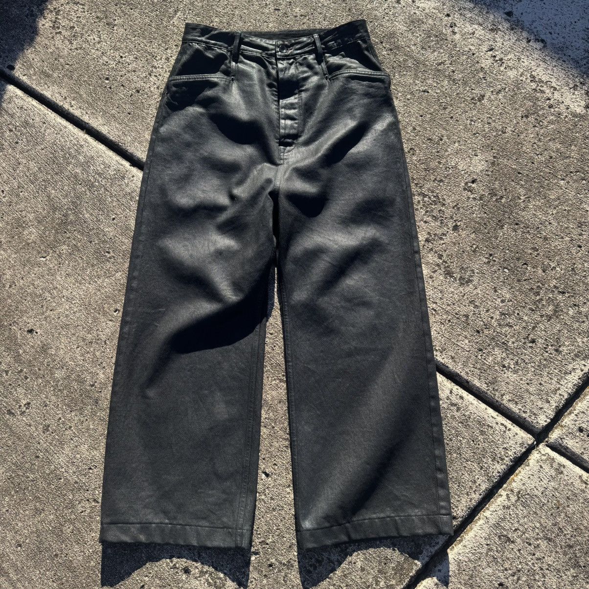 Rick Owens Drkshdw Rick Owens Mastodon Cut Waxed Denim SS17 Size US 29 - 1 Thumbnail