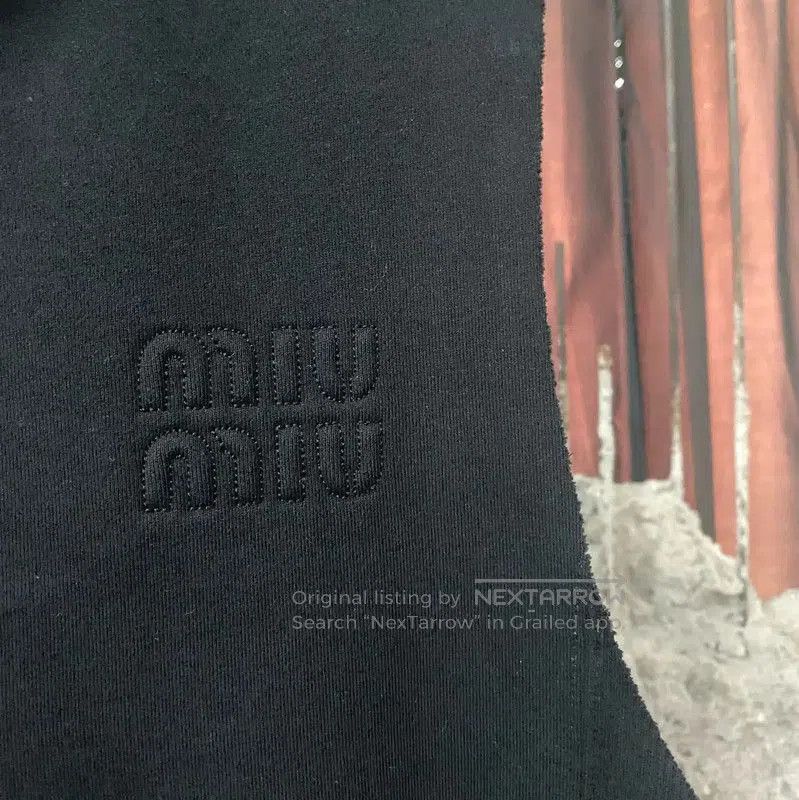 Miu Miu Miu Miu Black Cotton Summer Hoodie . Size XS / US 0-2 / IT 36-38 - 5 Thumbnail
