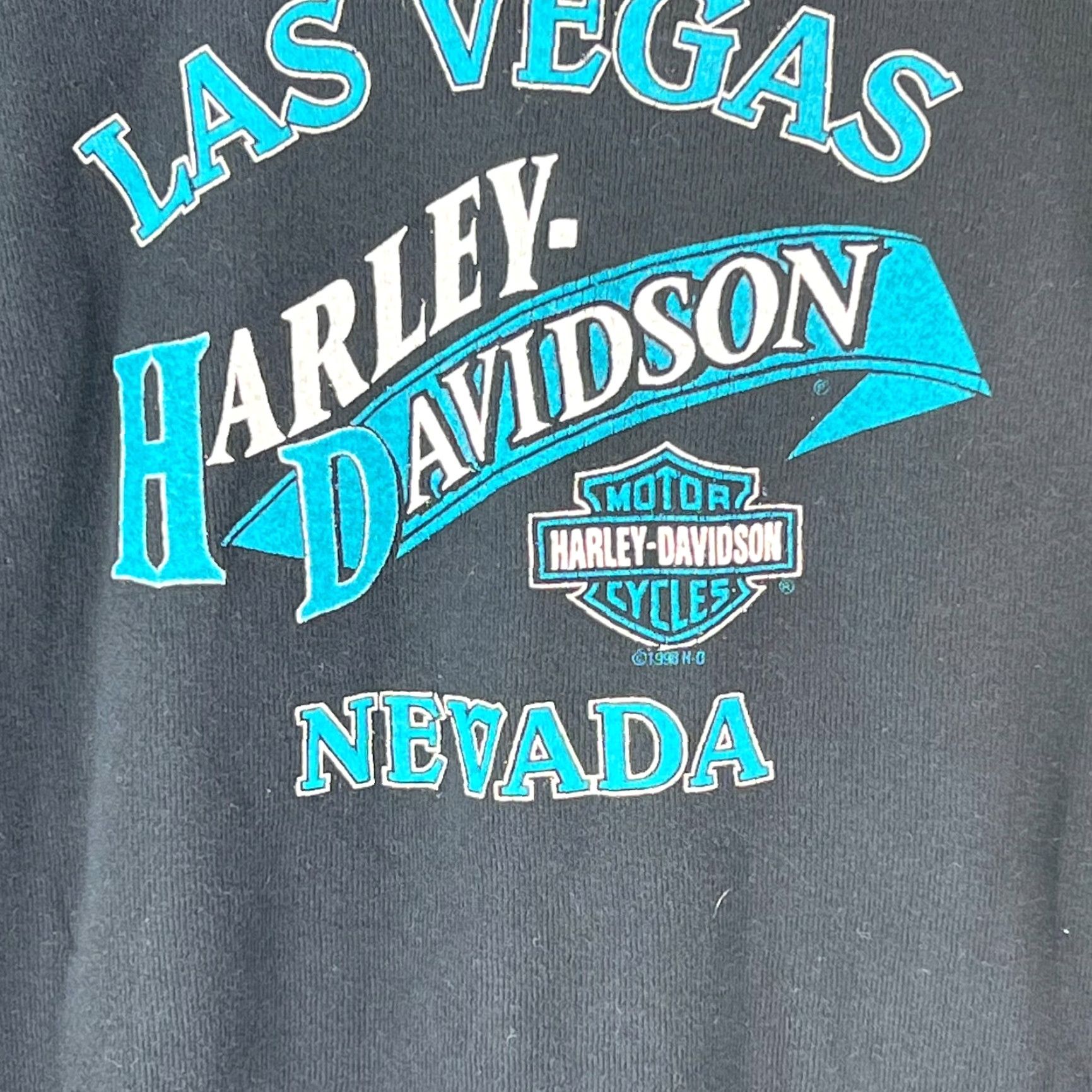 Harley Davidson Harley Davidson Motorcycles Las Vegas Mens Graphic Print Black T Shirt XL - Harley Davidson Shirt Mens Black Graphic Tee XL Size US XL / EU 56 / 4 - 3 Thumbnail