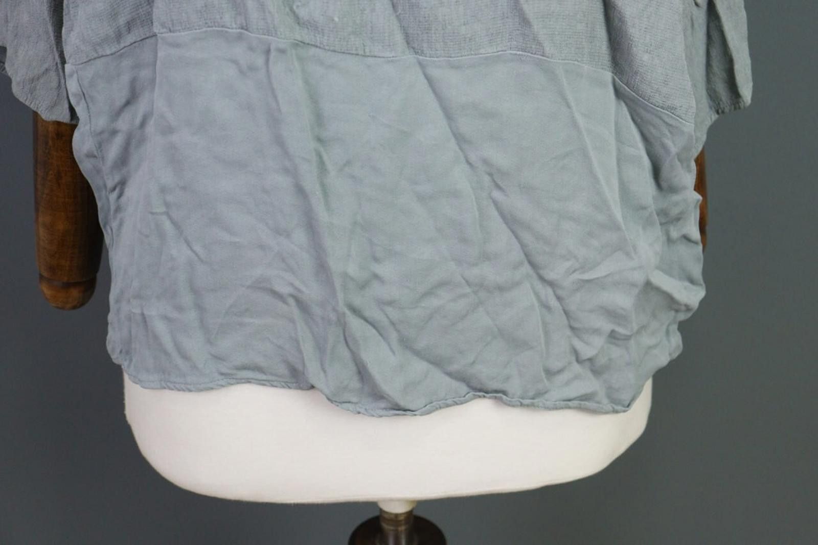 Designer Transit Par Such Gray 3/4 Sleeve Relaxed Top Blouse Size 5 Size M / US 6-8 / IT 42-44 - 4 Thumbnail