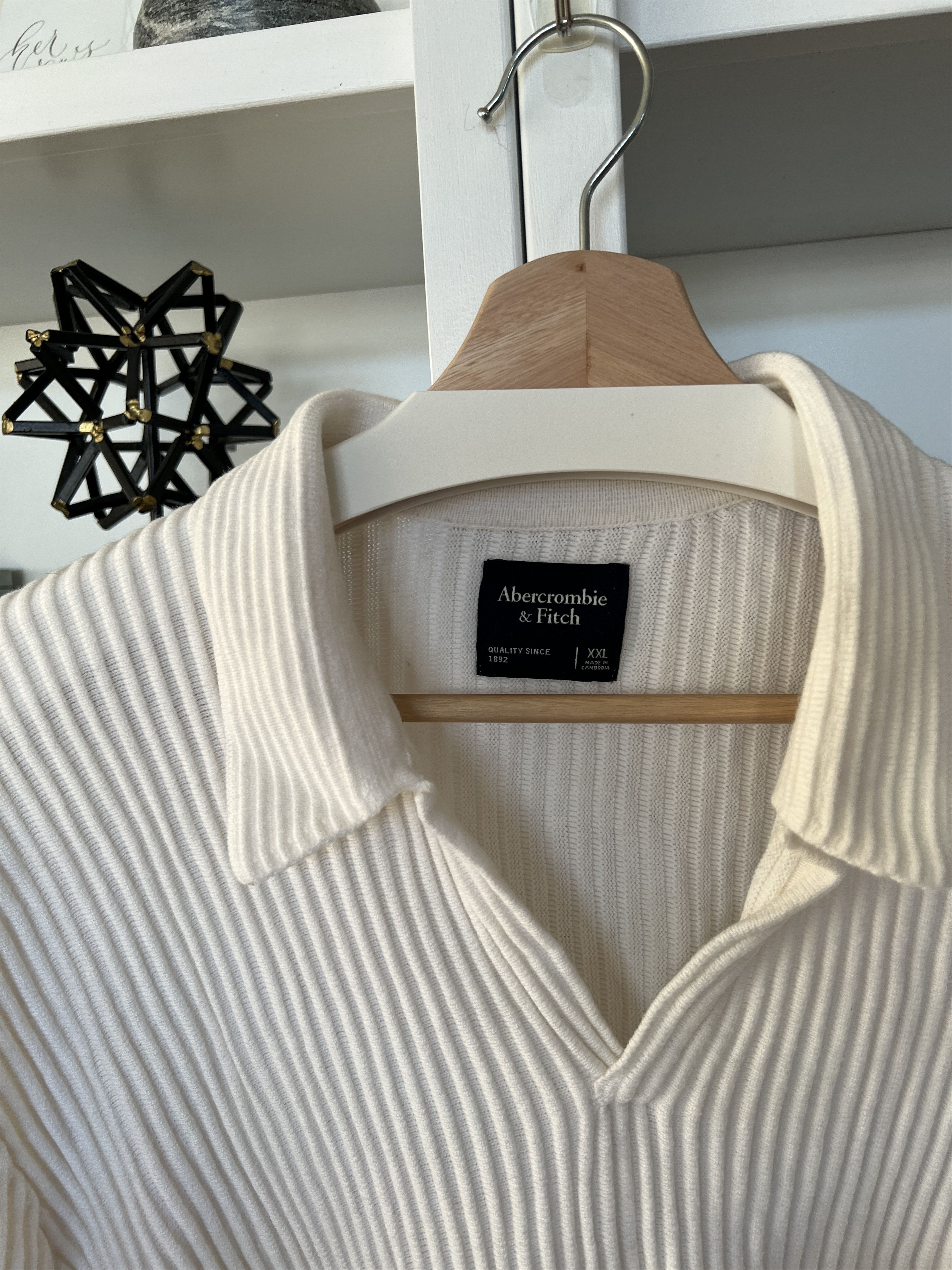 Abercrombie & Fitch × Issey Miyake Plisse Johnny Collar Sweater Polo Size US XXL / EU 58 / 5 - 2 Thumbnail
