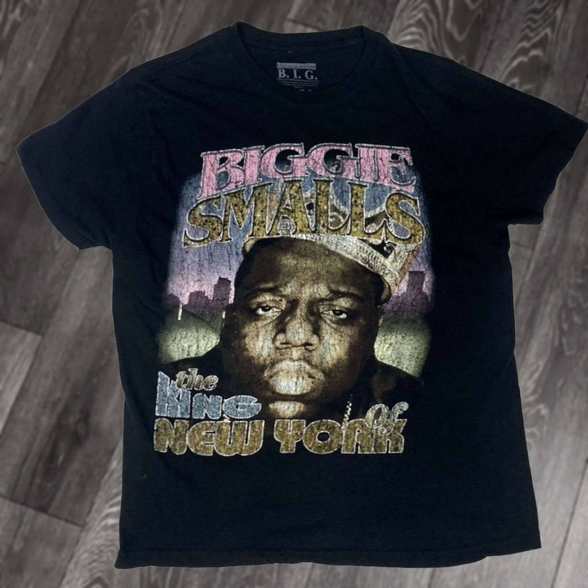 Vintage VINTAGE The Notorious BIG Biggie Smalls King New York Graphic T-shirt Women Medium Black Short Sleeve Crew Neck Pullover Casual Music Womens Size M / US 6-8 / IT 42-44 - 1 Thumbnail