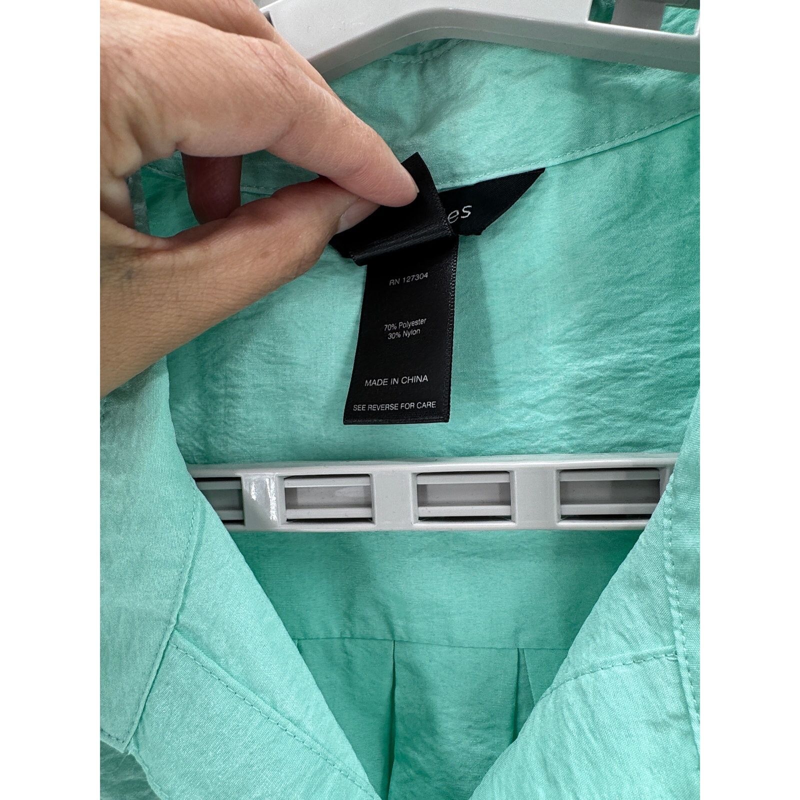 Other Ali Miles sea foam artsy lightweight button-down top size XL Size XL / US 12-14 / IT 48-50 - 5 Thumbnail