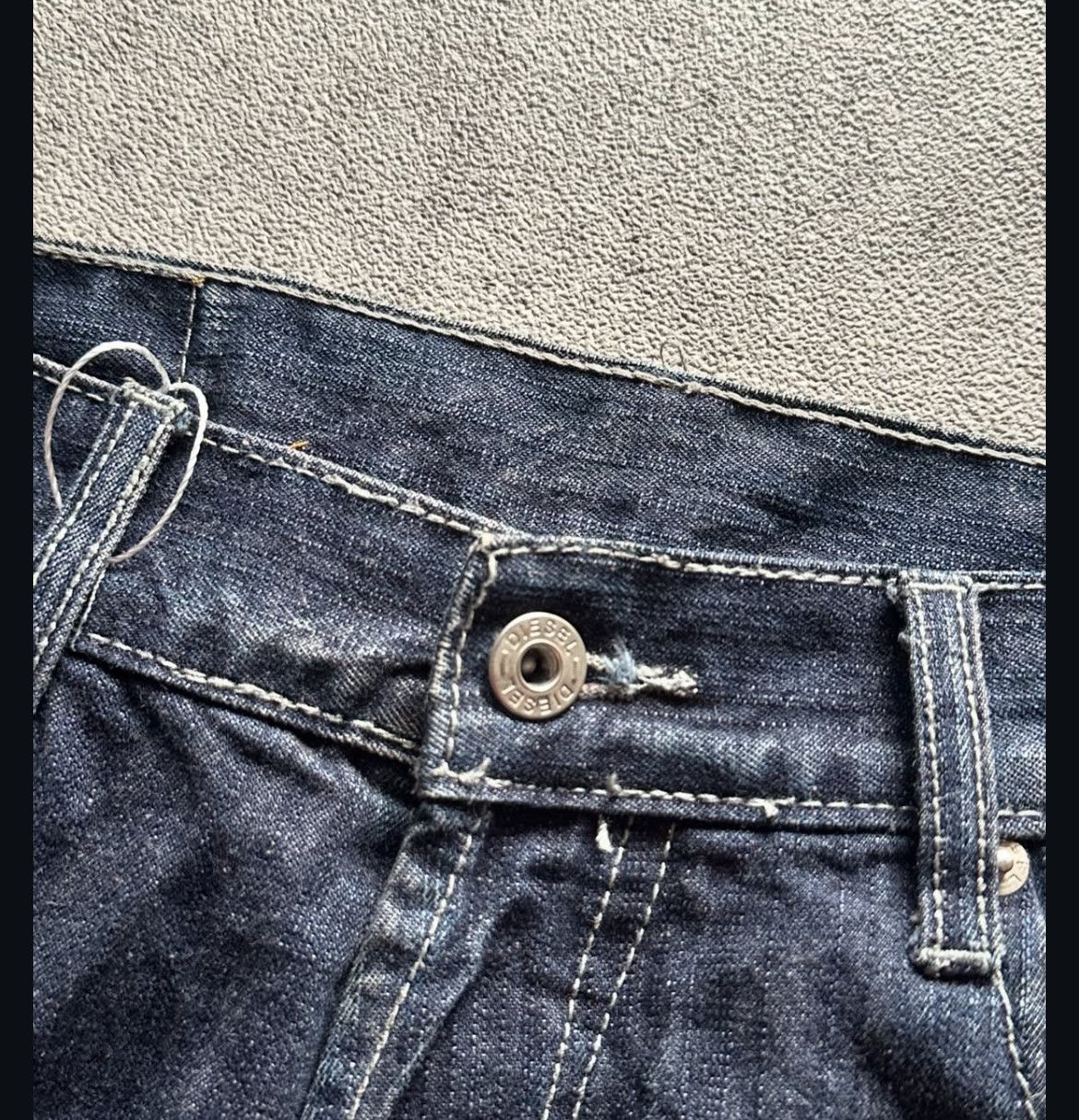 Japanese Brand 2000s Diesel Ifsix Twisted Wash Jeans y2k Lgb Size US 34 / EU 50 - 5 Thumbnail