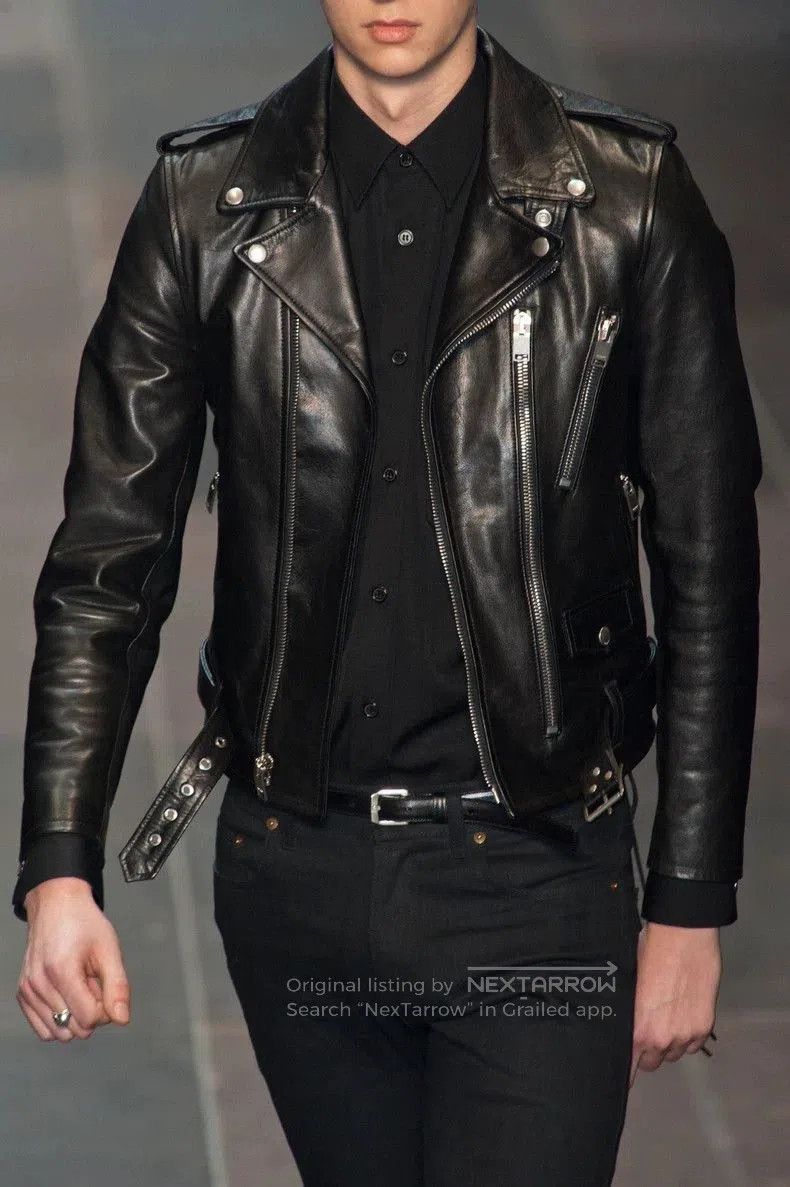 Saint Laurent Paris SAINT LAURENT 14FW Silk Black Shirt. Size US M / EU 48-50 / 2 - 1 Thumbnail