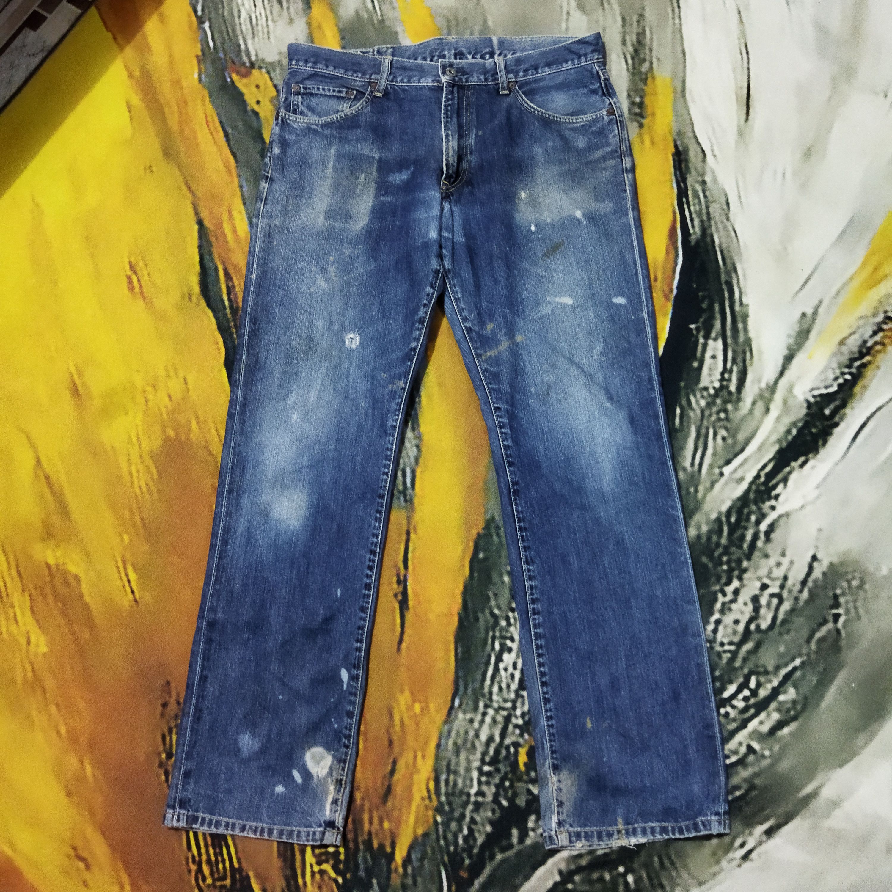 Japanese Brand × Vintage VINTAGE JAPANESE BRAND DISTRESSED BLUE JEANS PANTS Size US 34 / EU 50 - 1 Thumbnail