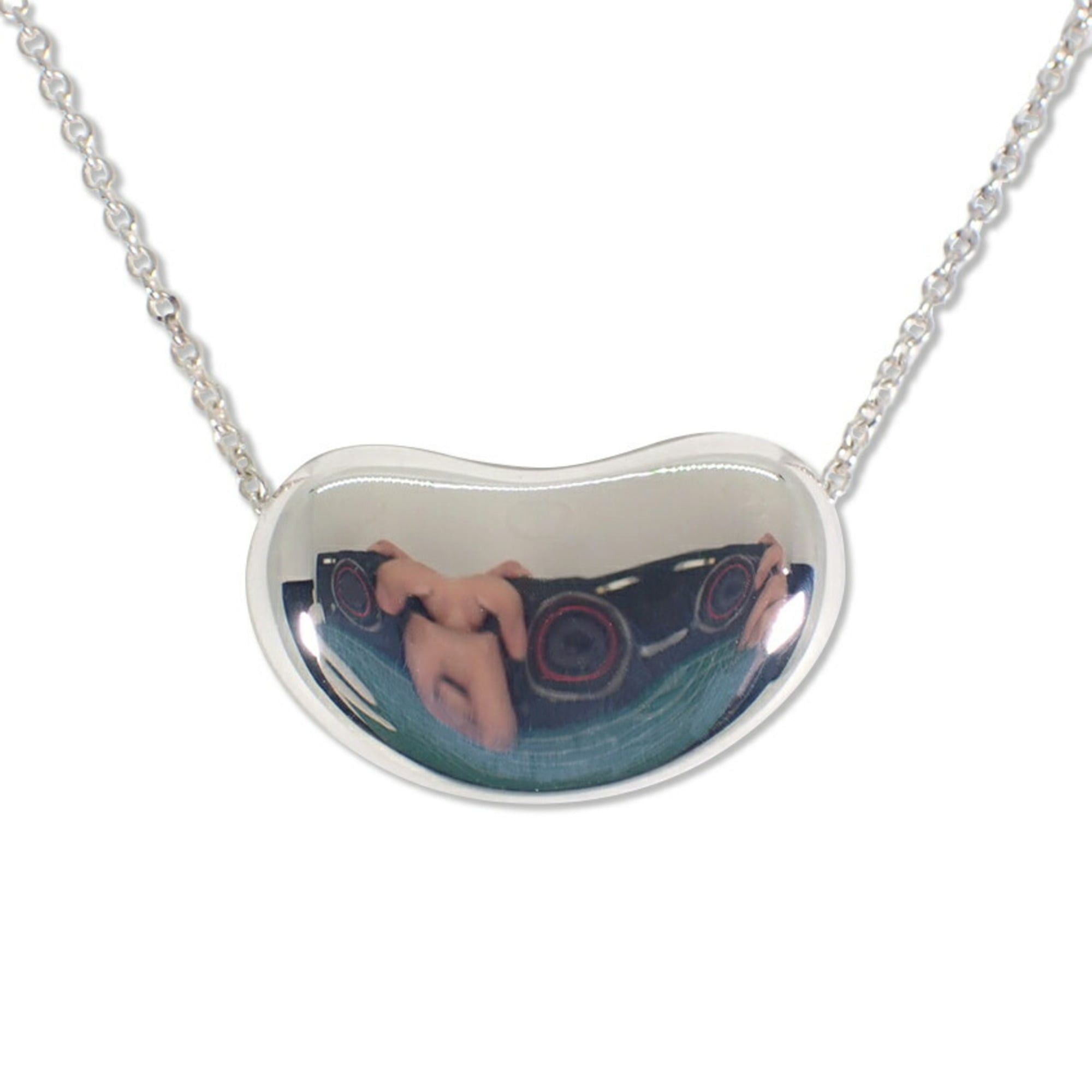 TIFFANY 925 Bean Pendant Necklace