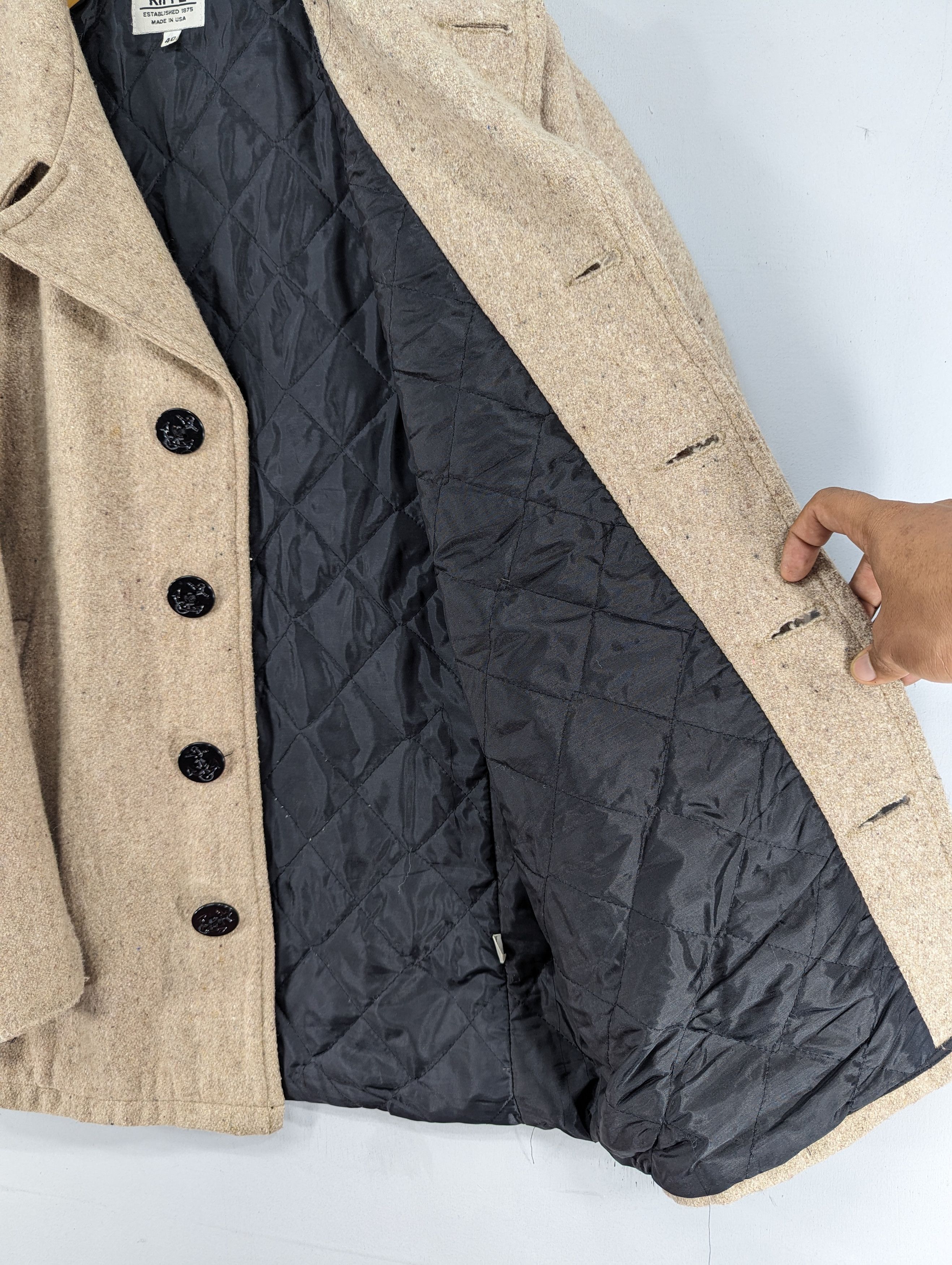 Vintage Vintage Kiffe Wool Single Breasted Coat Jacket Made In Usa Size US M / EU 48-50 / 2 - 9 Thumbnail