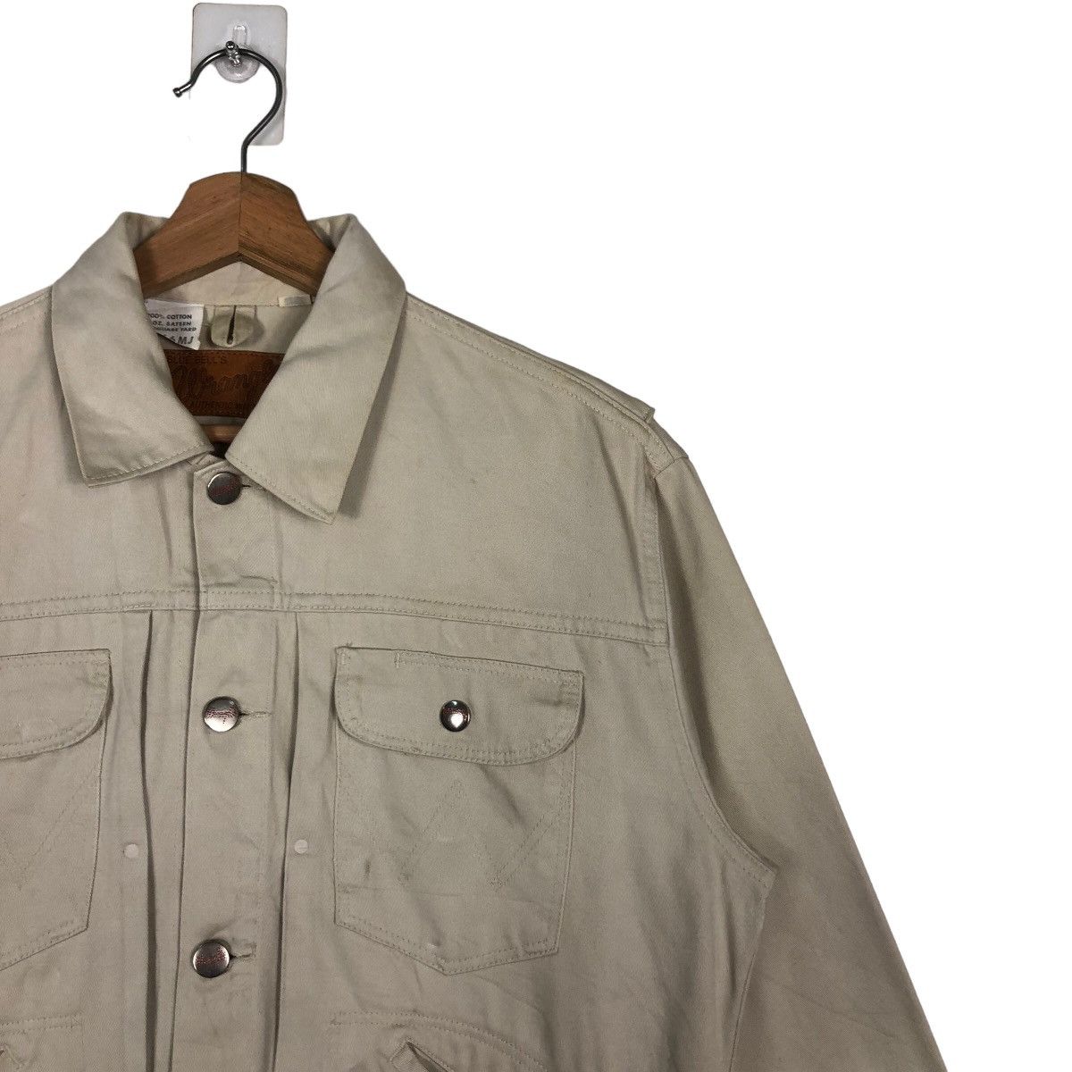 Japanese Brand 90’s Vintage Wrangler Union Made Trucker Jacket Biker Racer Size US M / EU 48-50 / 2 - 5 Thumbnail