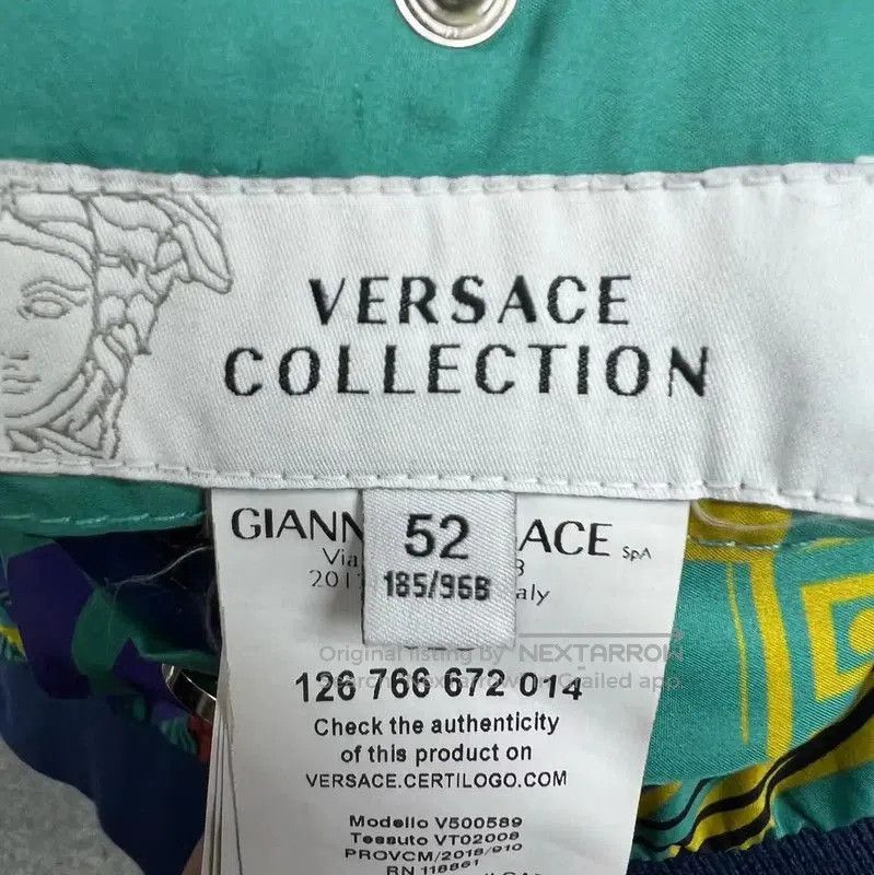 Versace Versace Navy Blue Cotton Men's Jacket . Size US M / EU 48-50 / 2 - 5 Thumbnail