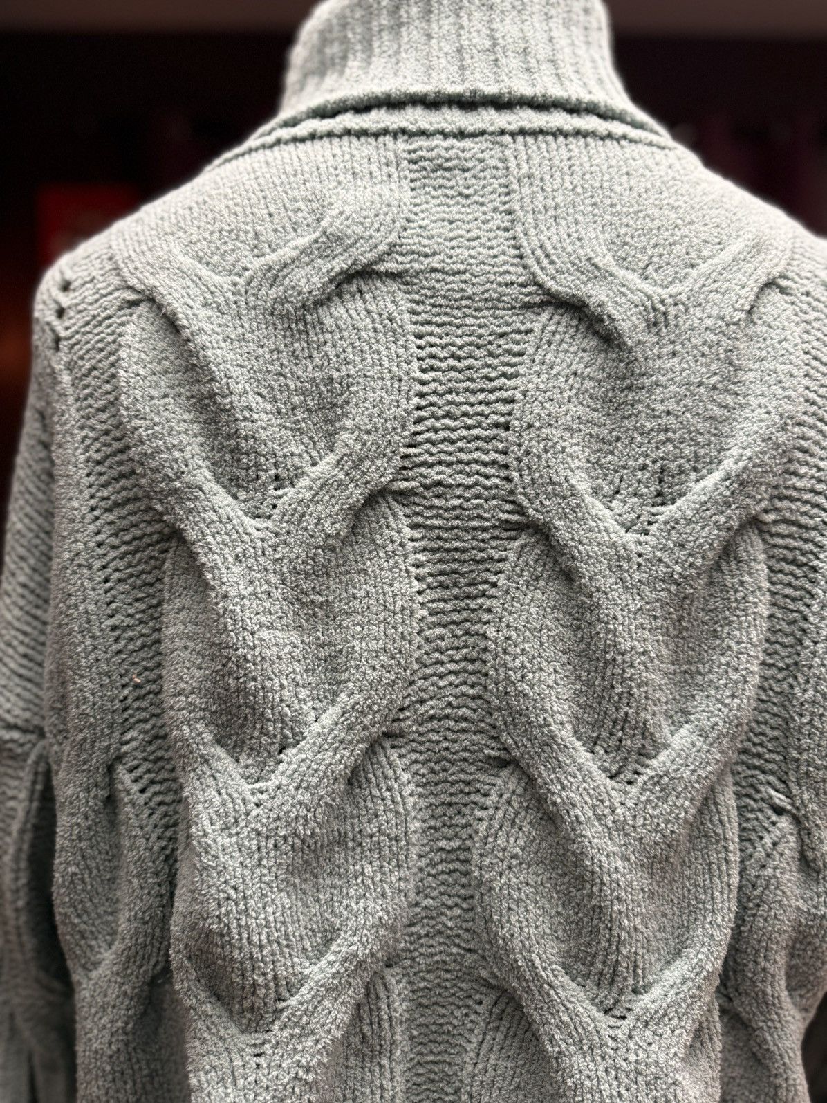 Other Chunky Cable Knit Turtleneck Sweater – Sage Green Size M / US 6-8 / IT 42-44 - 8 Thumbnail
