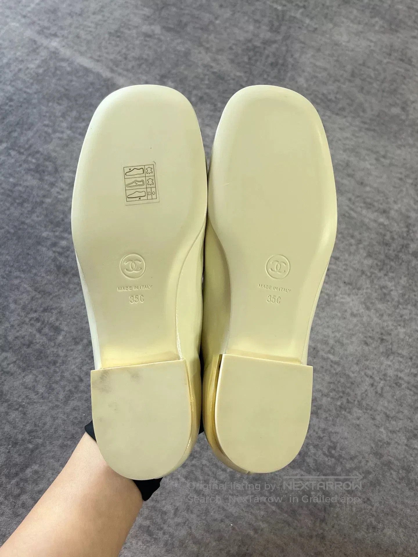 Chanel Chanel Cream Double C Logo Loafers. Size US 4 / IT 34 - 8 Thumbnail