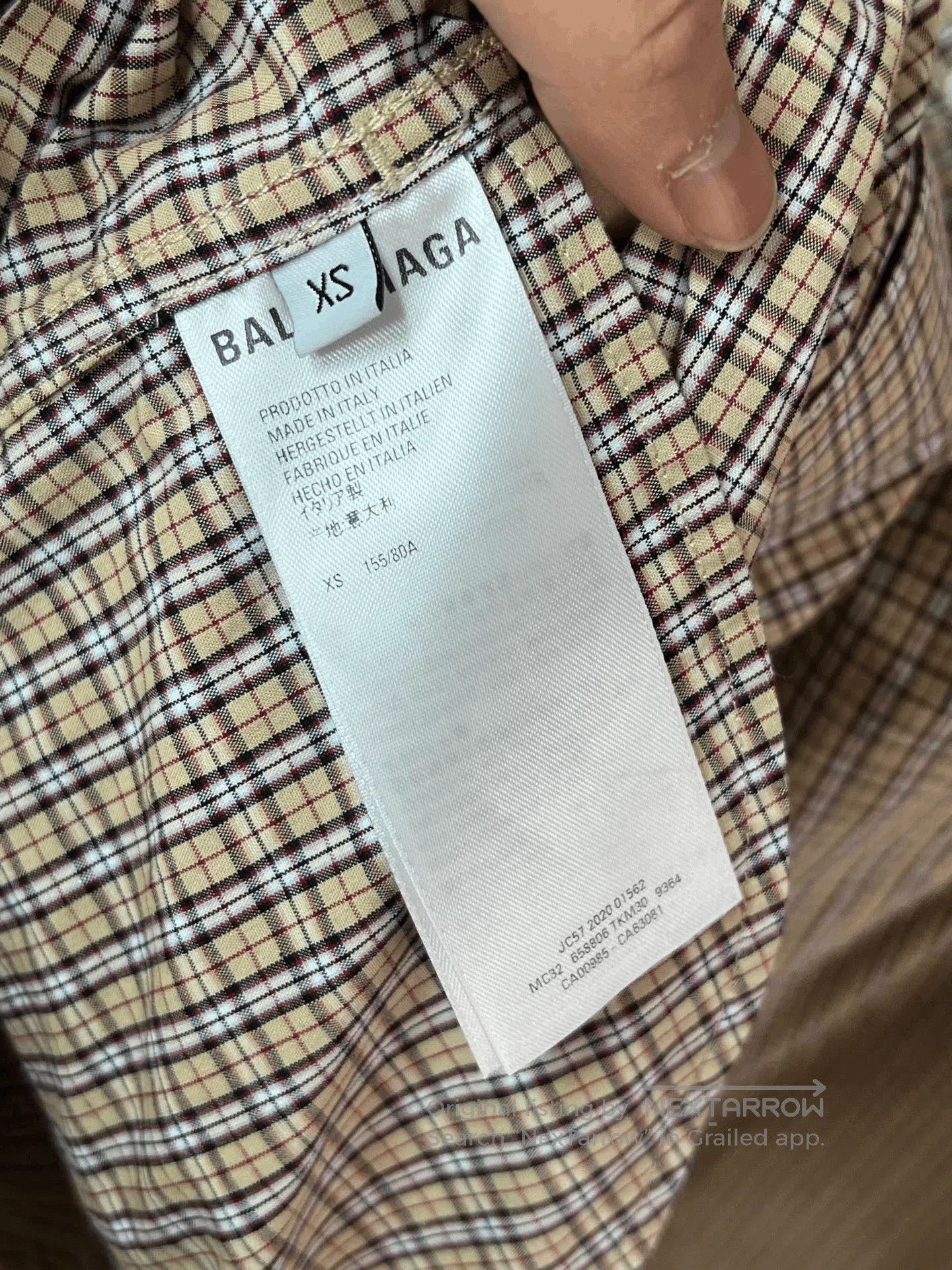 Balenciaga Balenciaga Plaid Shirt. Size XS / US 0-2 / IT 36-38 - 3 Thumbnail