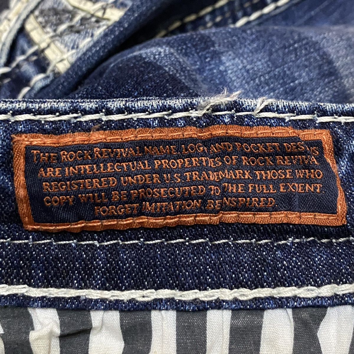 Rock Revival Very Rare Vintage Rock Revival Bleach Flared Jeans 1990s Size US 40 / EU 56 - 13 Thumbnail