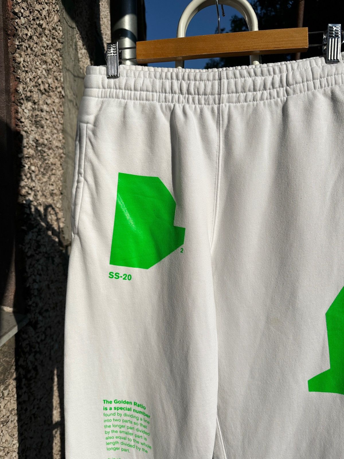 Off-White Off-White Golden Ratio White Sweatpants Size US 30 / EU 46 - 5 Thumbnail