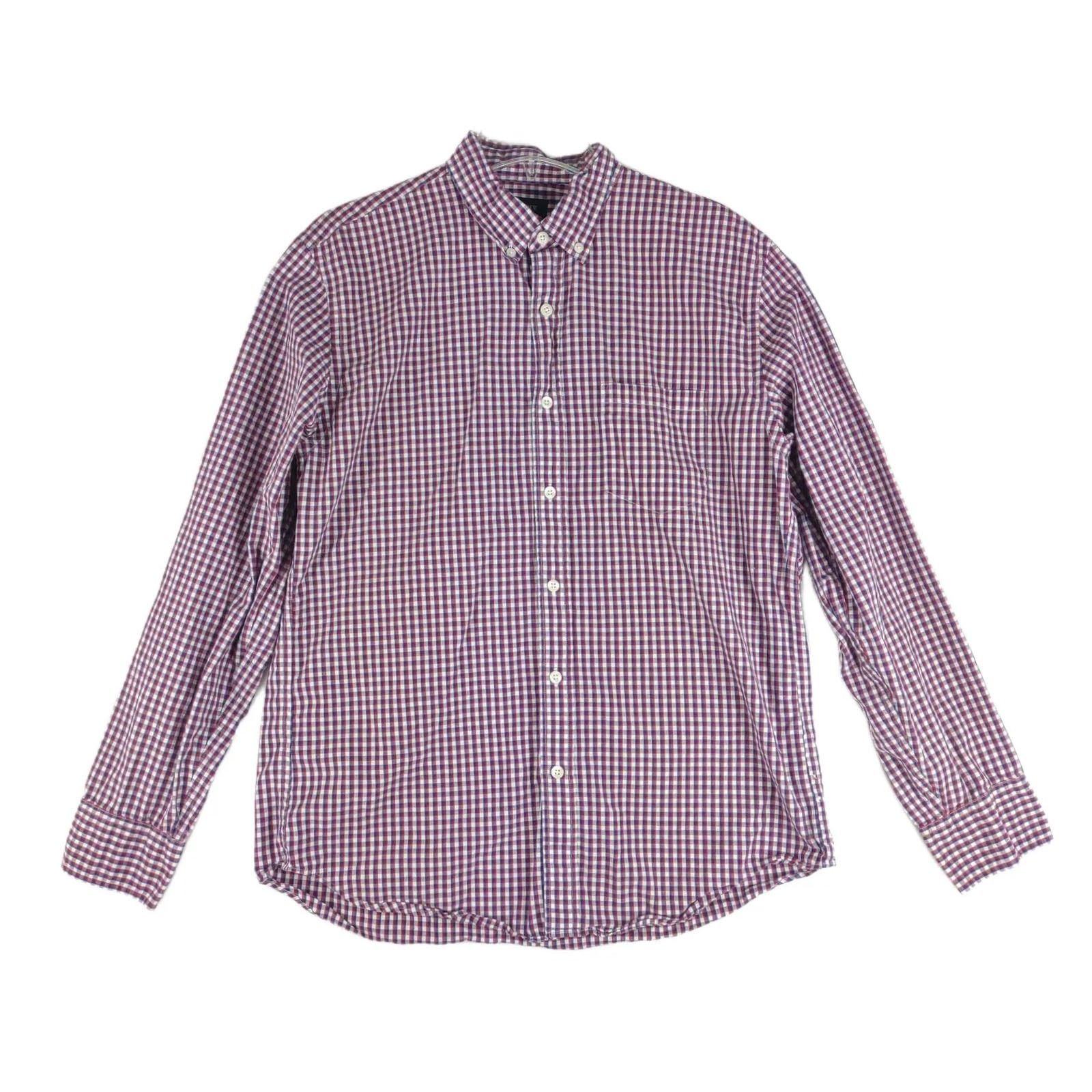 J.Crew J CREW Red White Blue Plaid Check Long Sleeve Button Shirt Size US L / EU 52-54 / 3 - 1 Thumbnail