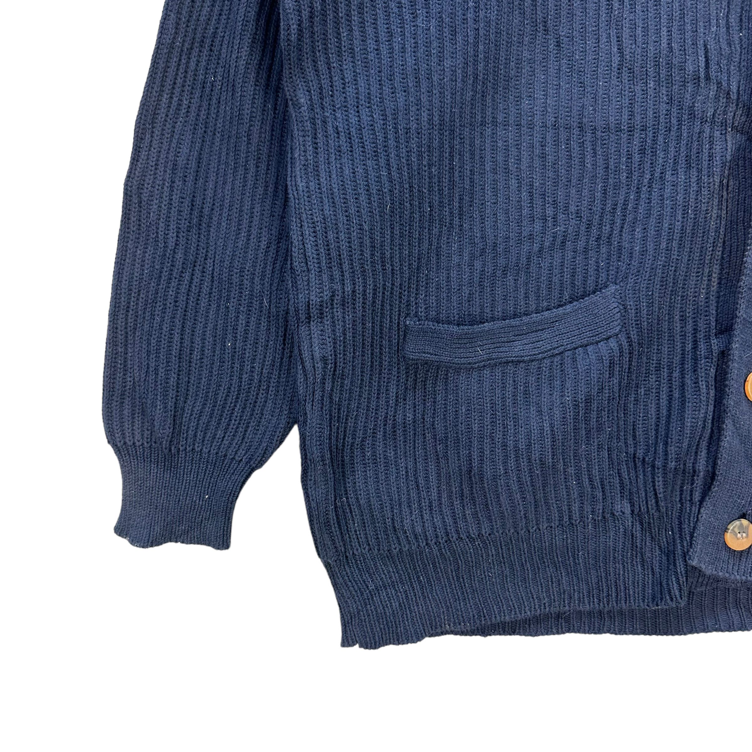 Japanese Brand P.P.C AG LOGO KNITTED CARDIGAN #8616-017 Size US L / EU 52-54 / 3 - 4 Thumbnail