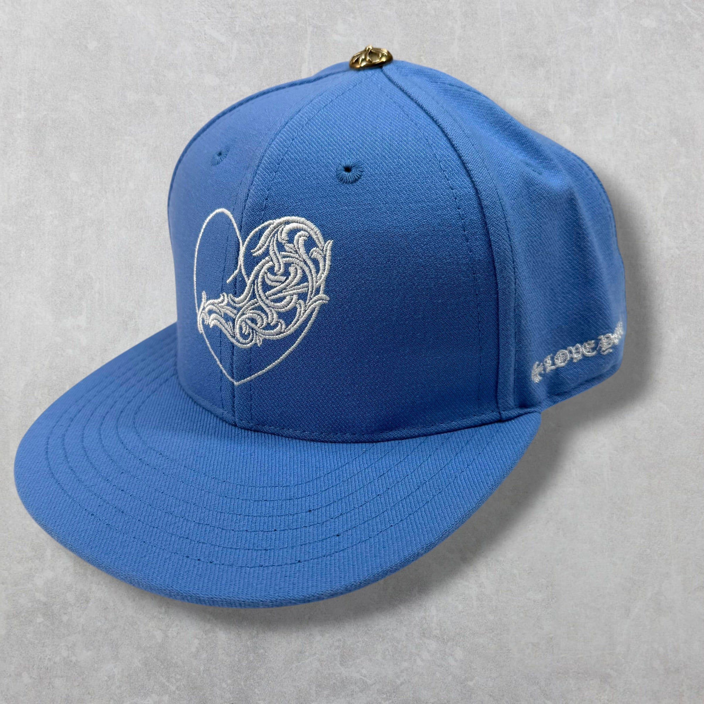 Chrome Hearts Chrome Hearts Vine Heart Fitted Hat Baby Blue 7 1/2 Size ONE SIZE - 1 Thumbnail