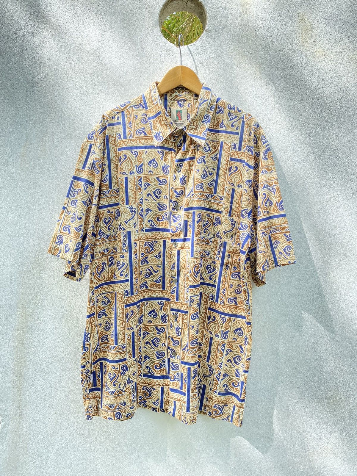 Tori Richard TORI RICHARD Hawaiian Yellow Short-Sleeve Shirt Size US M / EU 48-50 / 2 - 1 Thumbnail