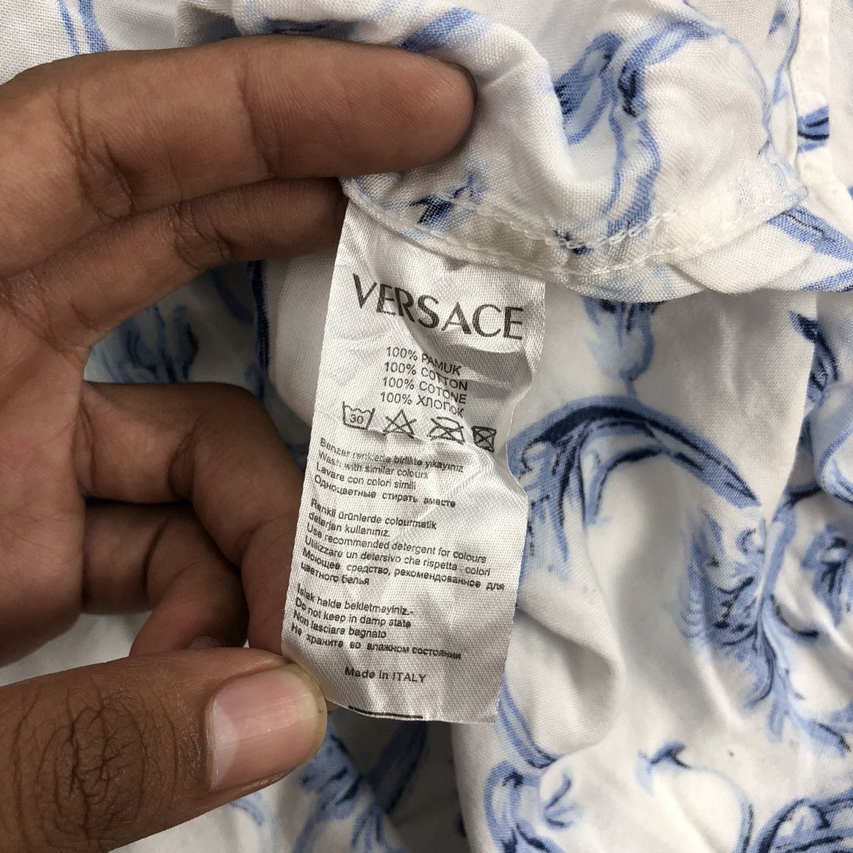 Versace Vintage Luxury Shirt Versace Floral Button Up Size US M / EU 48-50 / 2 - 8 Thumbnail