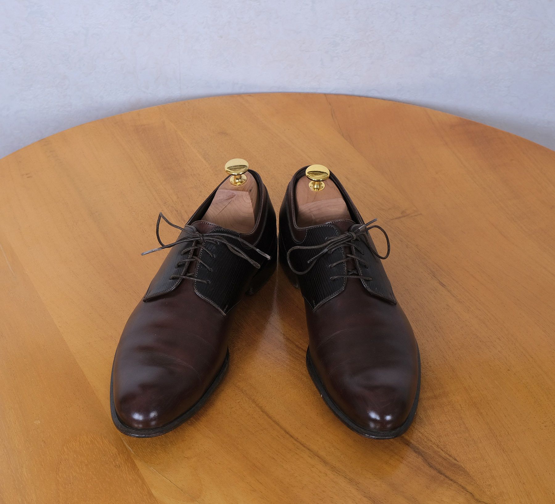 Louis Vuitton Louis Vuitton,Brown leather Shoes,Size 42, Certificate,1020e Size US 9 / EU 42 - 2 Thumbnail
