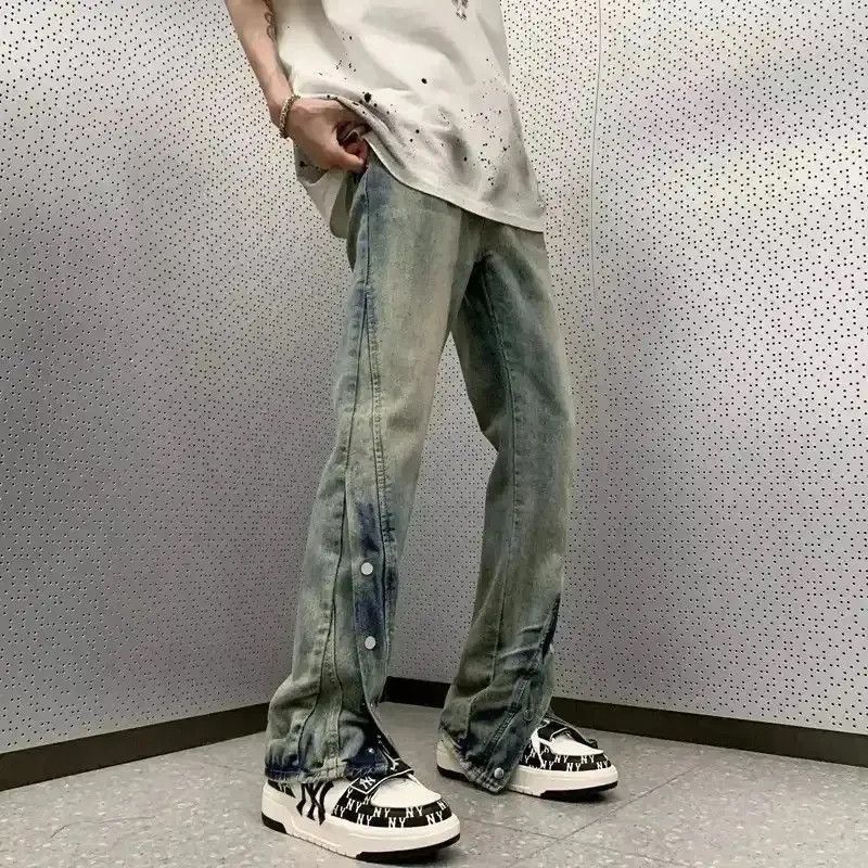 Japanese Brand Streetwear Baggy Flared Jeans Size US 32 / EU 48 - 1 Thumbnail